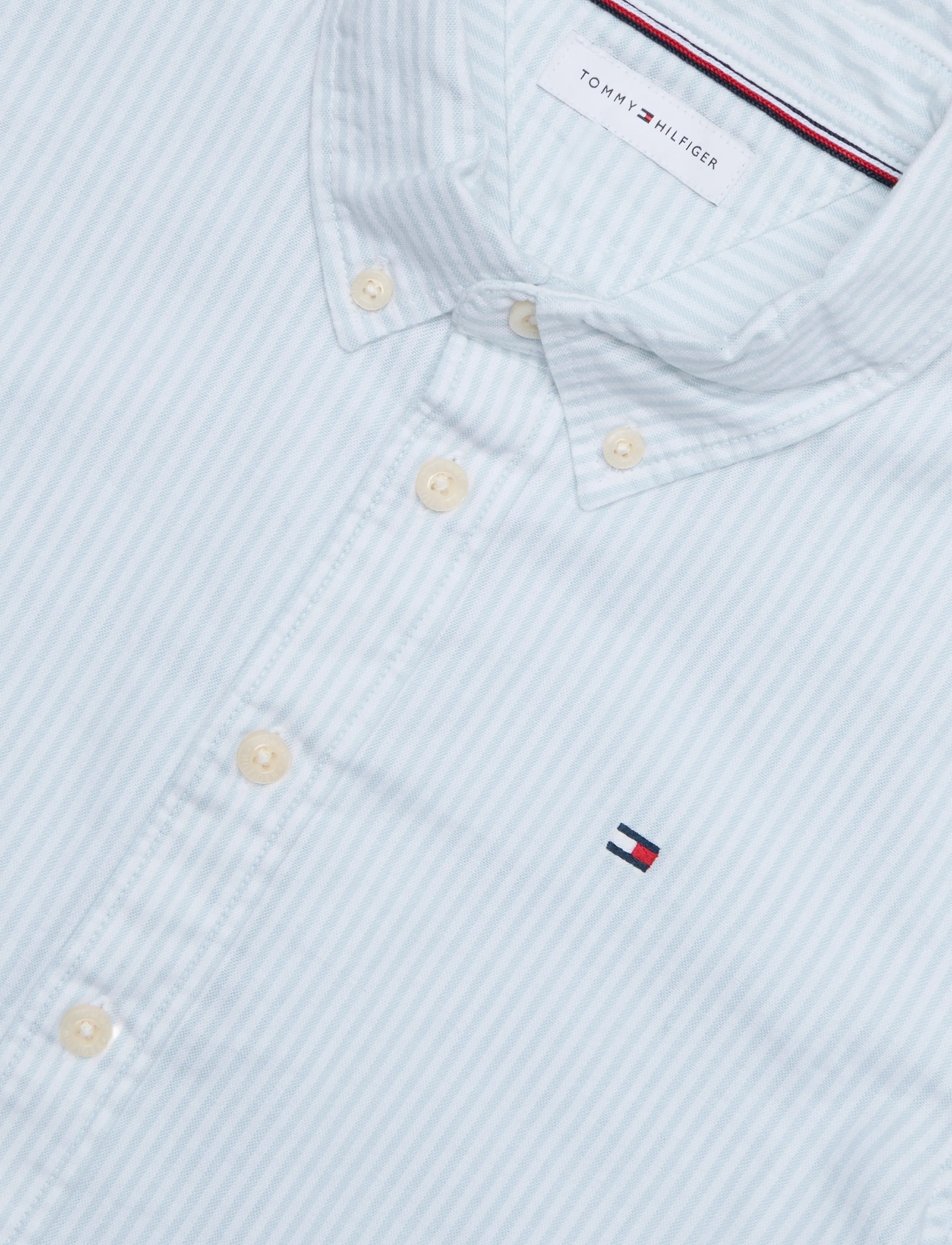 Tommy Hilfiger - FLAG OXFORD SHIRT LS - langærmede skjorter - sky blue stripes - 2