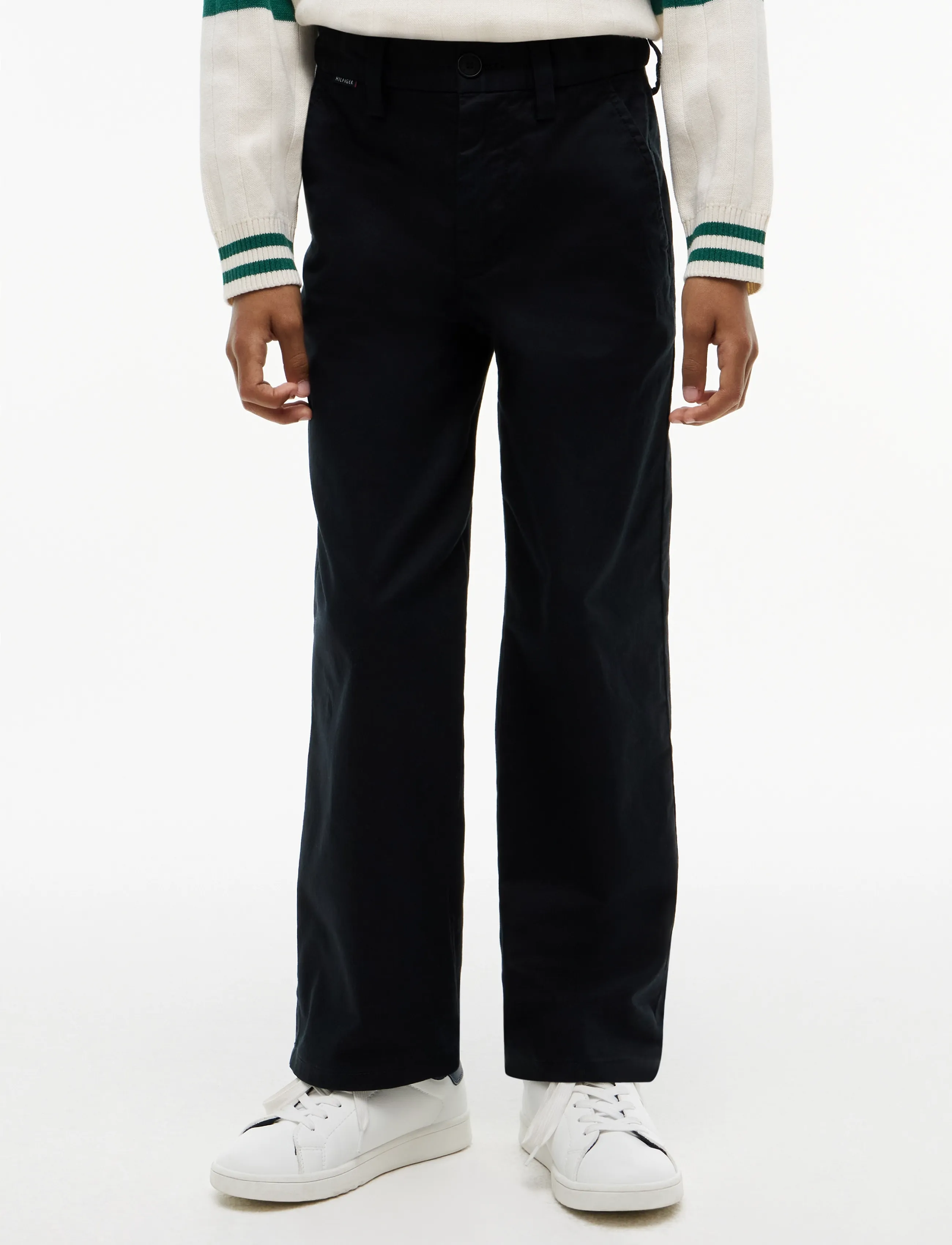 Tommy Hilfiger THE CHINO PANT - Tommy Hilfiger - BLACK / black