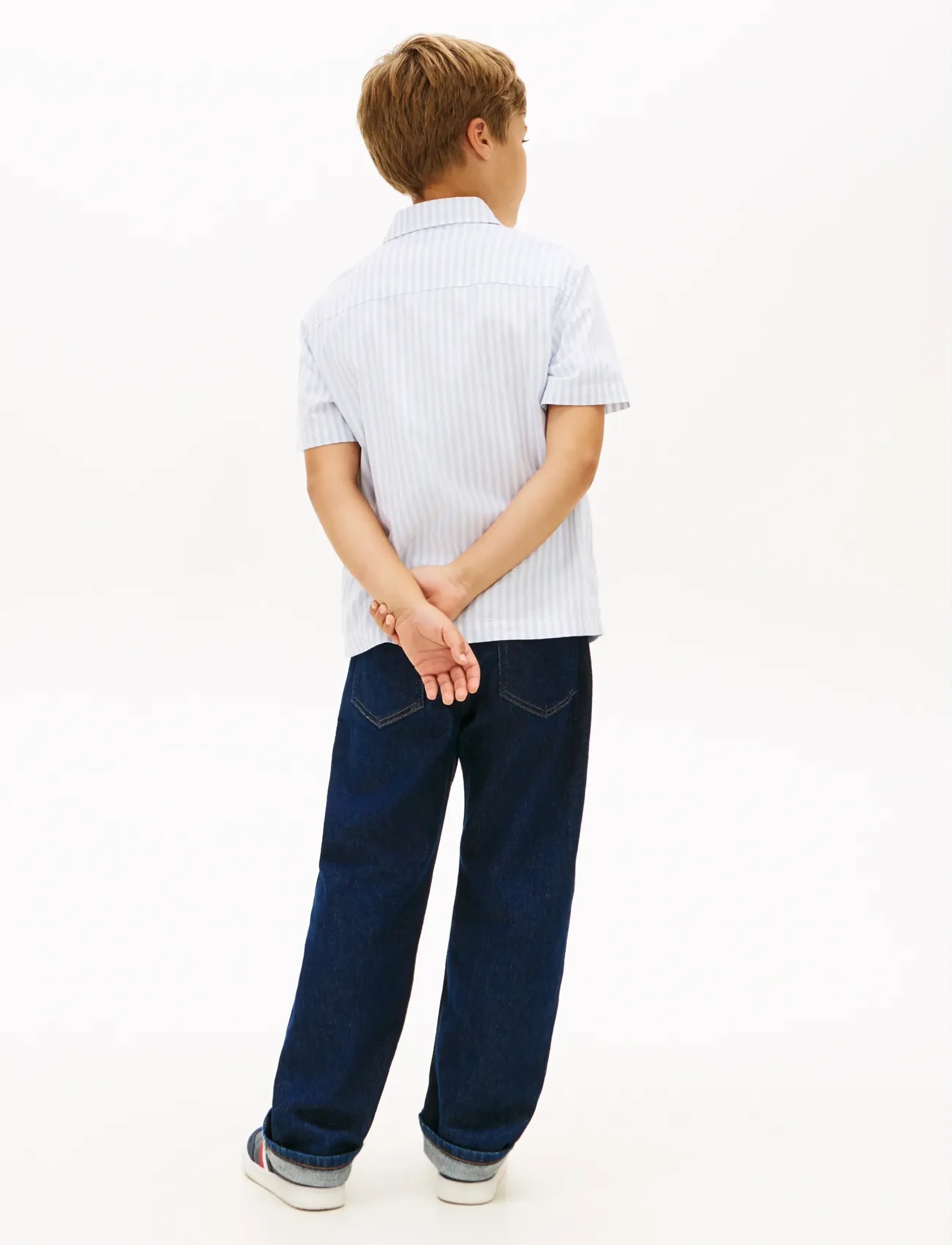 Tommy Hilfiger - FLEX ITHACA STRIPE SHIRT SS - kurzärmlige hemden - sweet blue stripe - 2