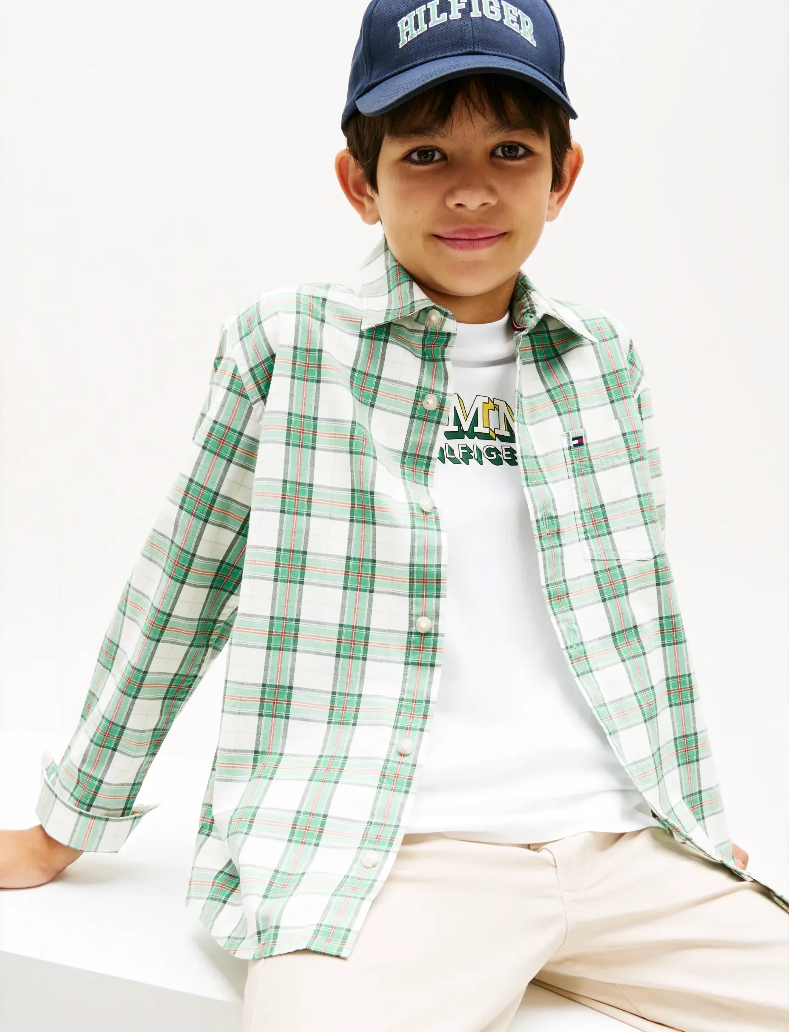 Tommy Hilfiger - STRETCH POPLIN CHECK SHIRT LS - langærmede skjorter - multi colour check - 4