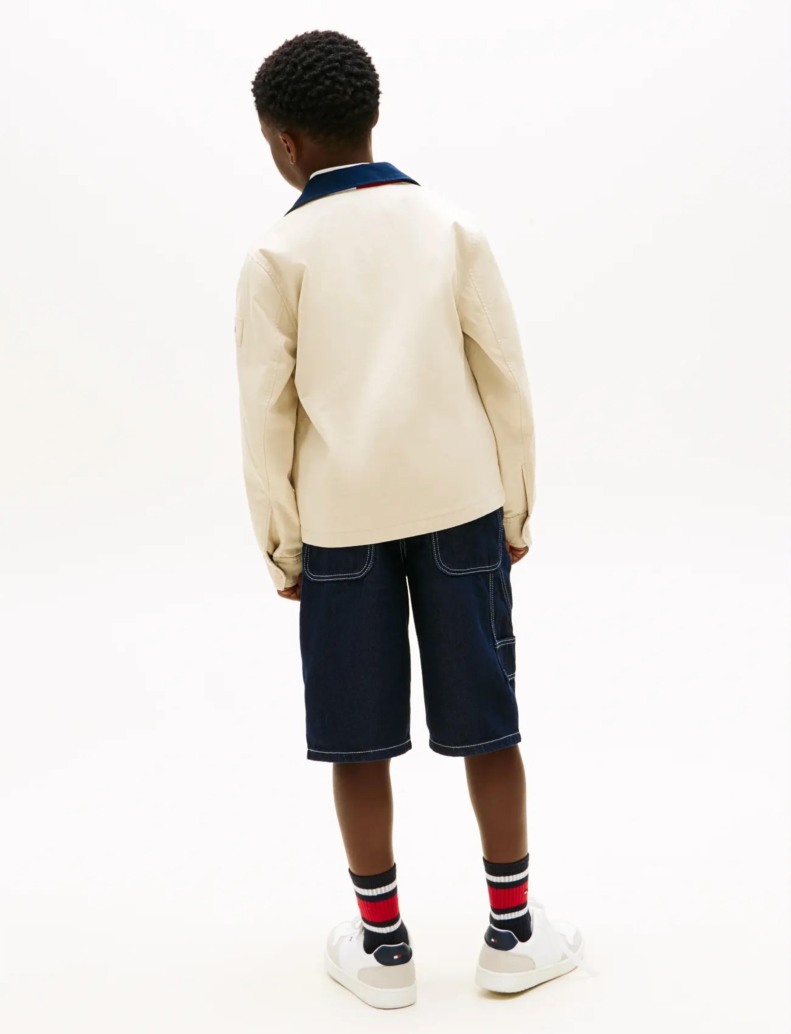Tommy Hilfiger - CONTRAST COLLAR COTTON JACKET - lette jakker - classic beige - 2