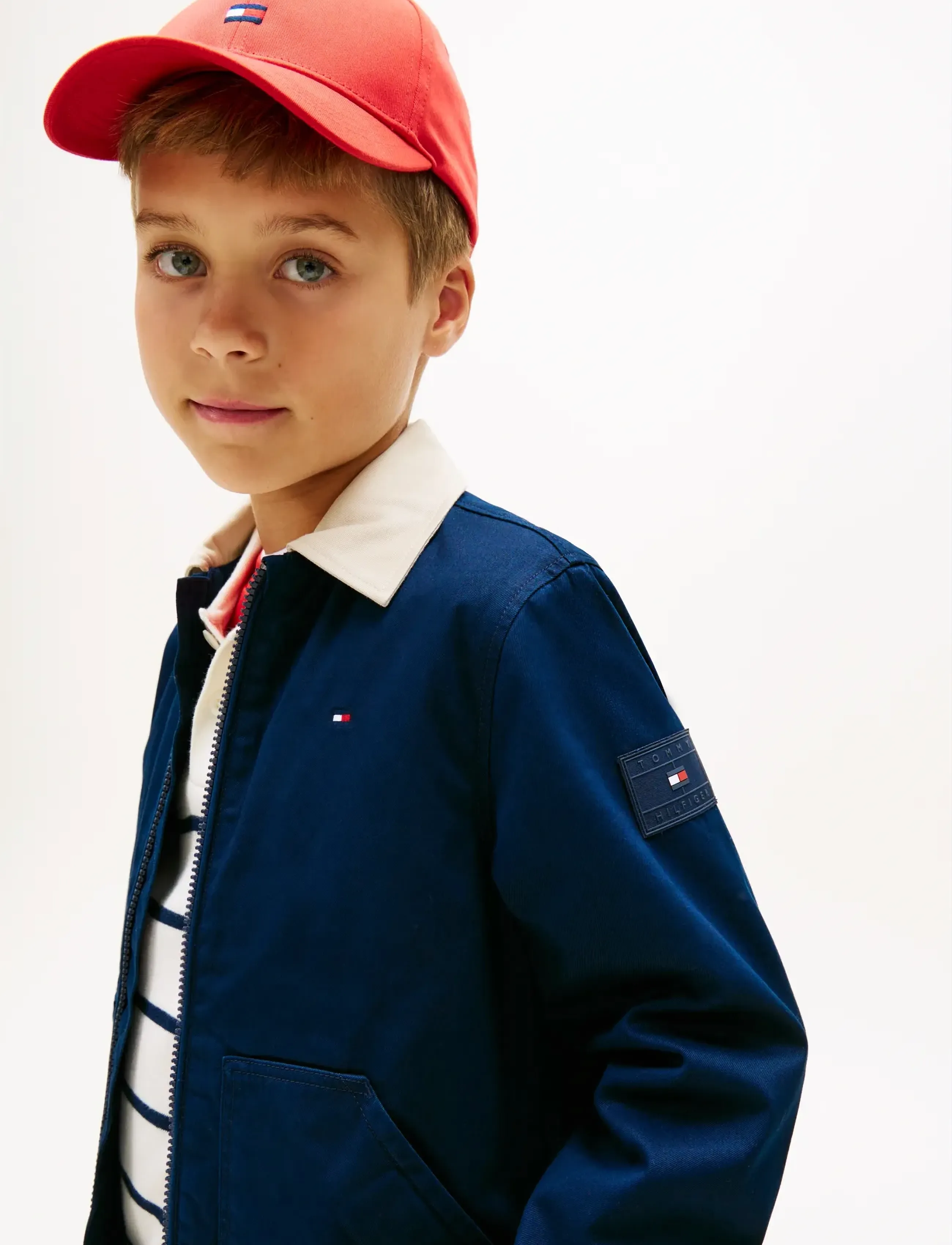 Tommy Hilfiger - CONTRAST COLLAR COTTON JACKET - Õhukesed joped - dark night navy - 4