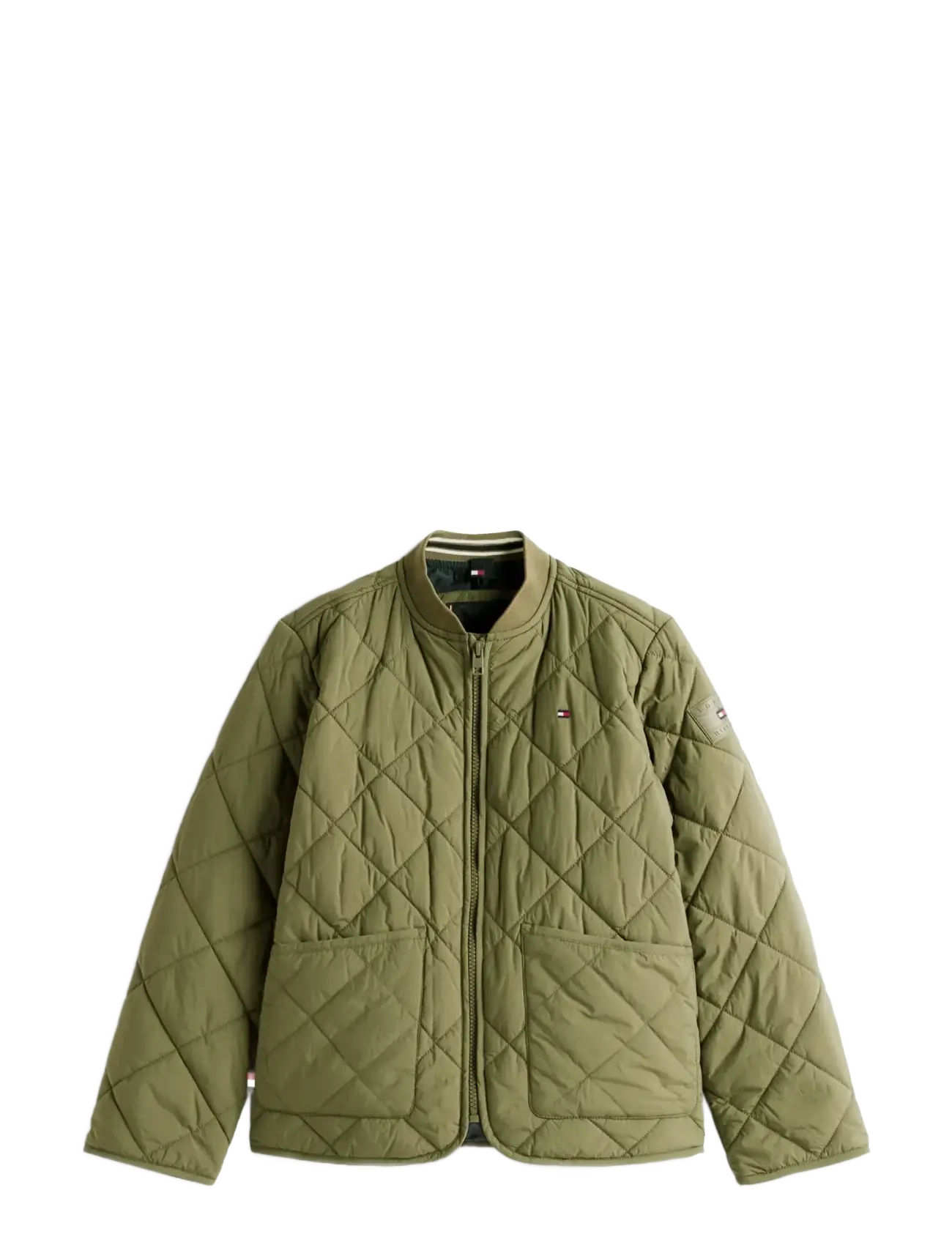 Tommy Hilfiger QUILTED LIGHT WEIGHT JACKET - Jackets - BATTLE GREEN / khaki/green