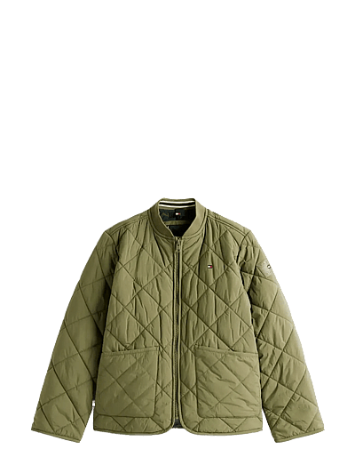 Tommy Hilfiger QUILTED LIGHT WEIGHT JACKET - Jackets - BATTLE GREEN / khaki/green