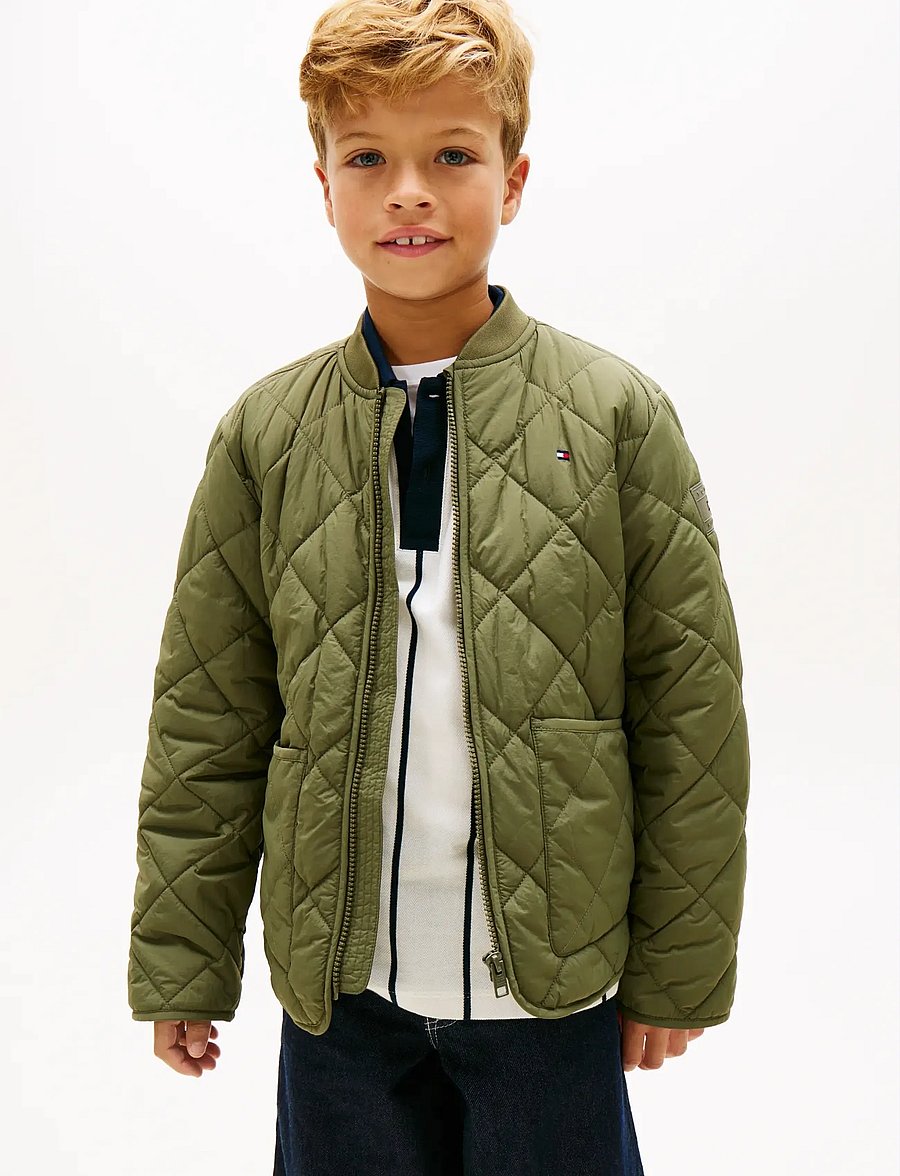Tommy Hilfiger - QUILTED LIGHT WEIGHT JACKET - quilted jassen - battle green - 0