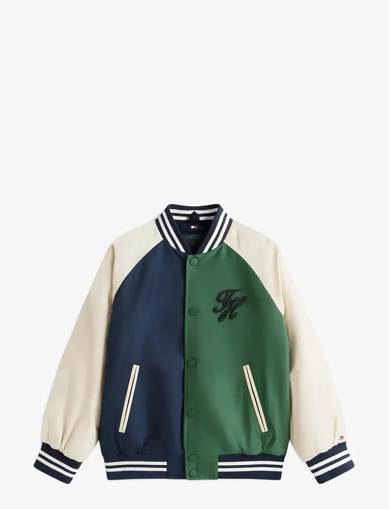 Tommy Hilfiger - TH SCRIPT GRAPHIC BOMBER JACKET - bomberjakker - dark night navy colourblock - 1