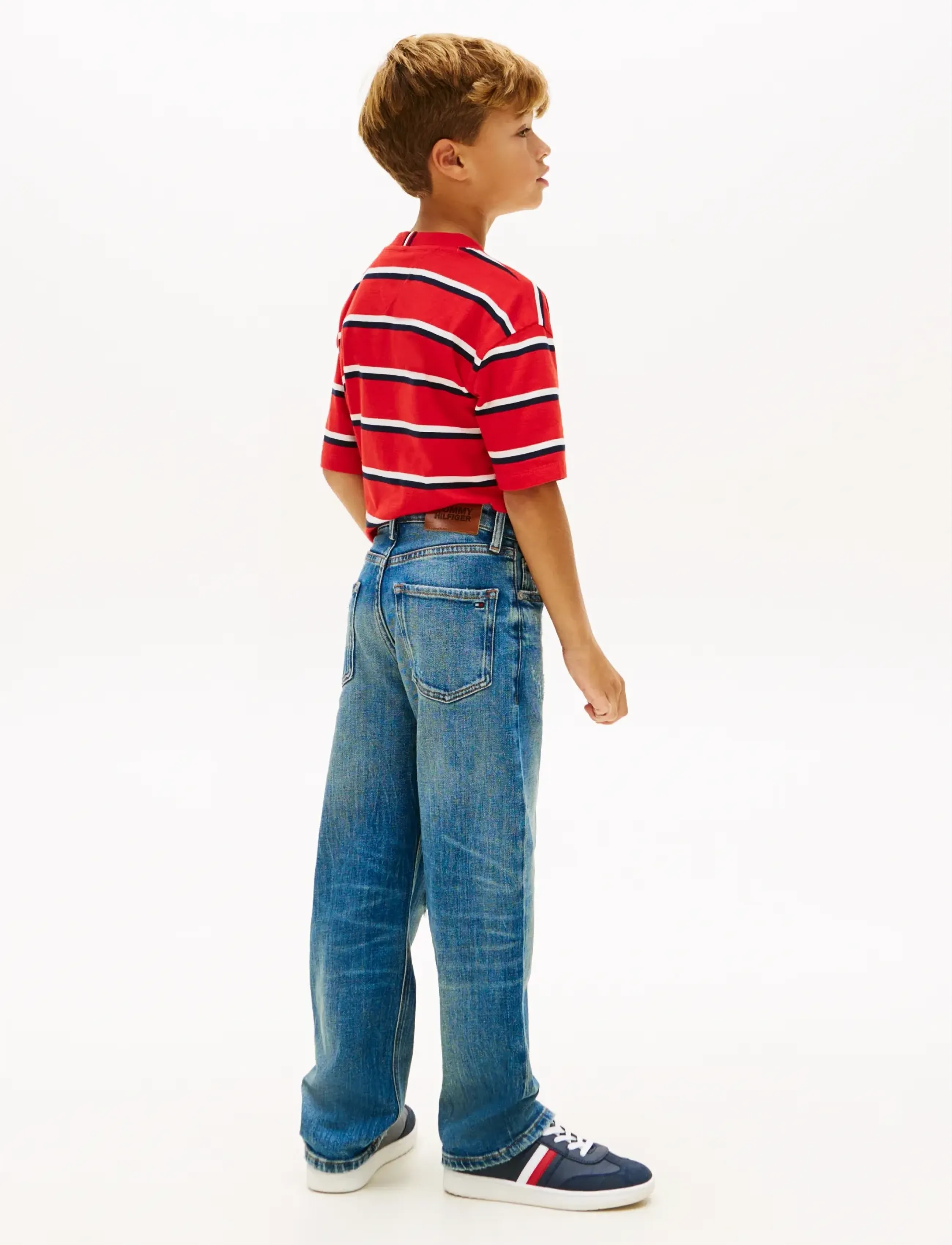 Tommy Hilfiger - BAGGY MID BLUE DESTRUCTION JEANS - loose jeans - destructions - 2