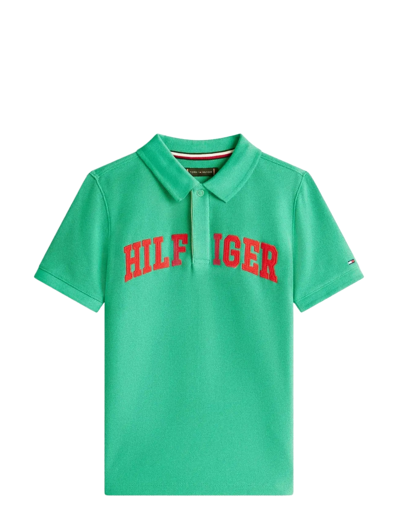 TOMMY HILFIGER Hilfiger Varsity Graphic Polo Ss Grün - 128 - Kinder