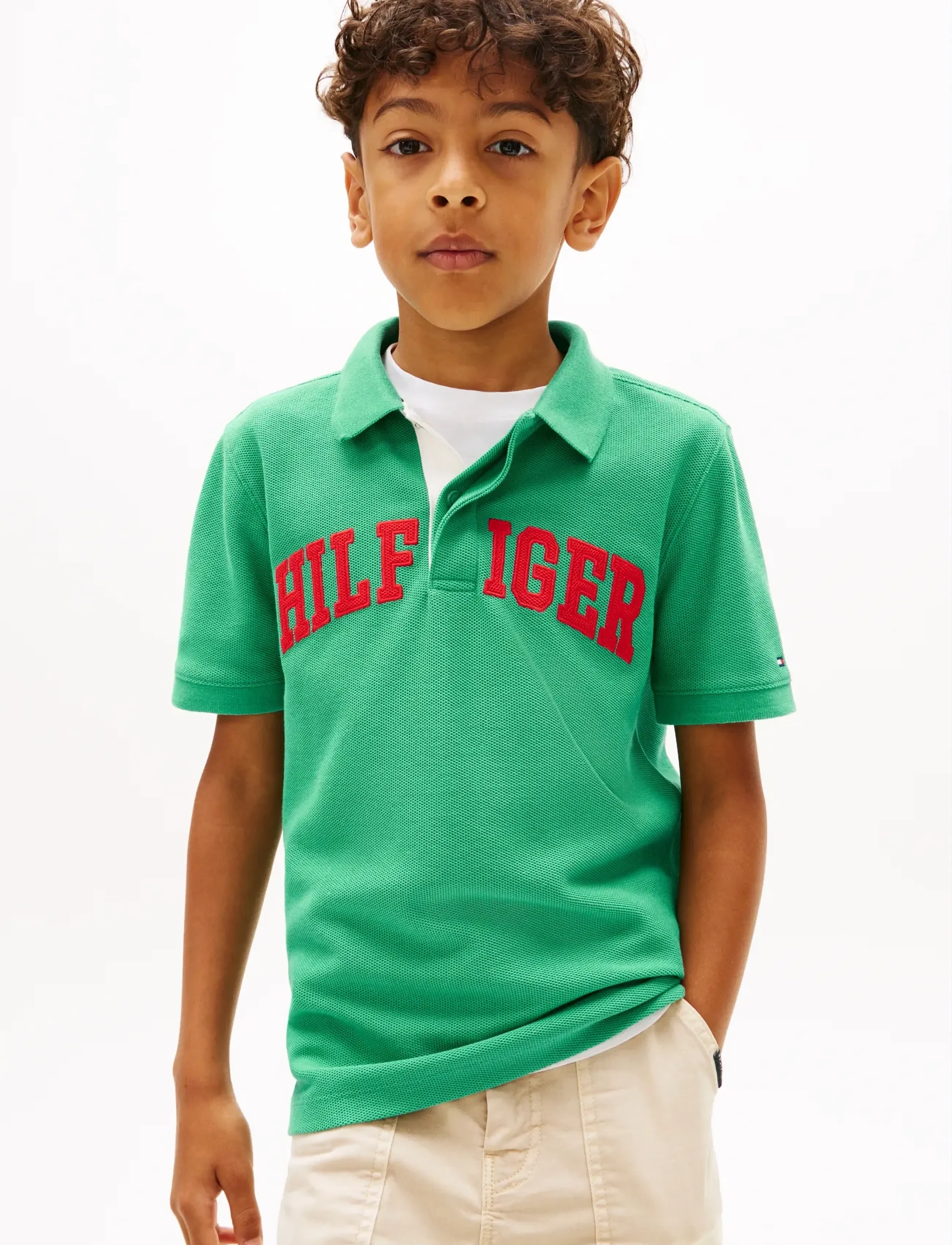 Tommy Hilfiger HILFIGER VARSITY GRAPHIC POLO SS - Pikéer - BAHAMA GREEN / green