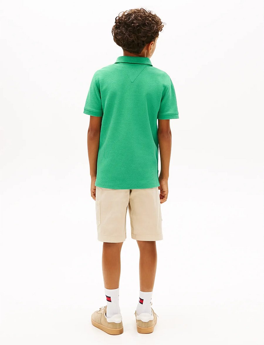 Tommy Hilfiger - HILFIGER VARSITY GRAPHIC POLO SS - kurzärmelig - bahama green - 2