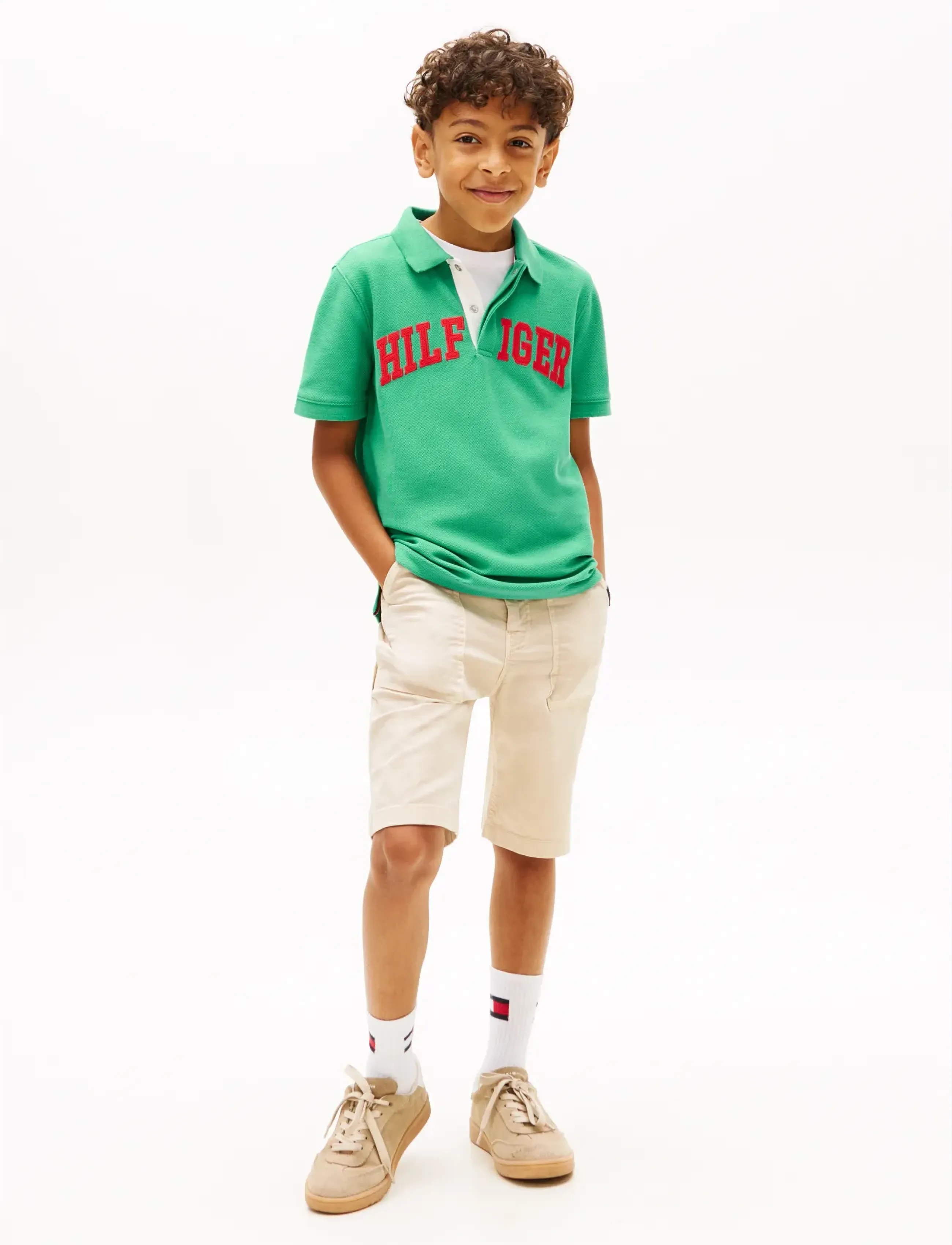 Tommy Hilfiger - HILFIGER VARSITY GRAPHIC POLO SS - kortærmede poloer - bahama green - 3