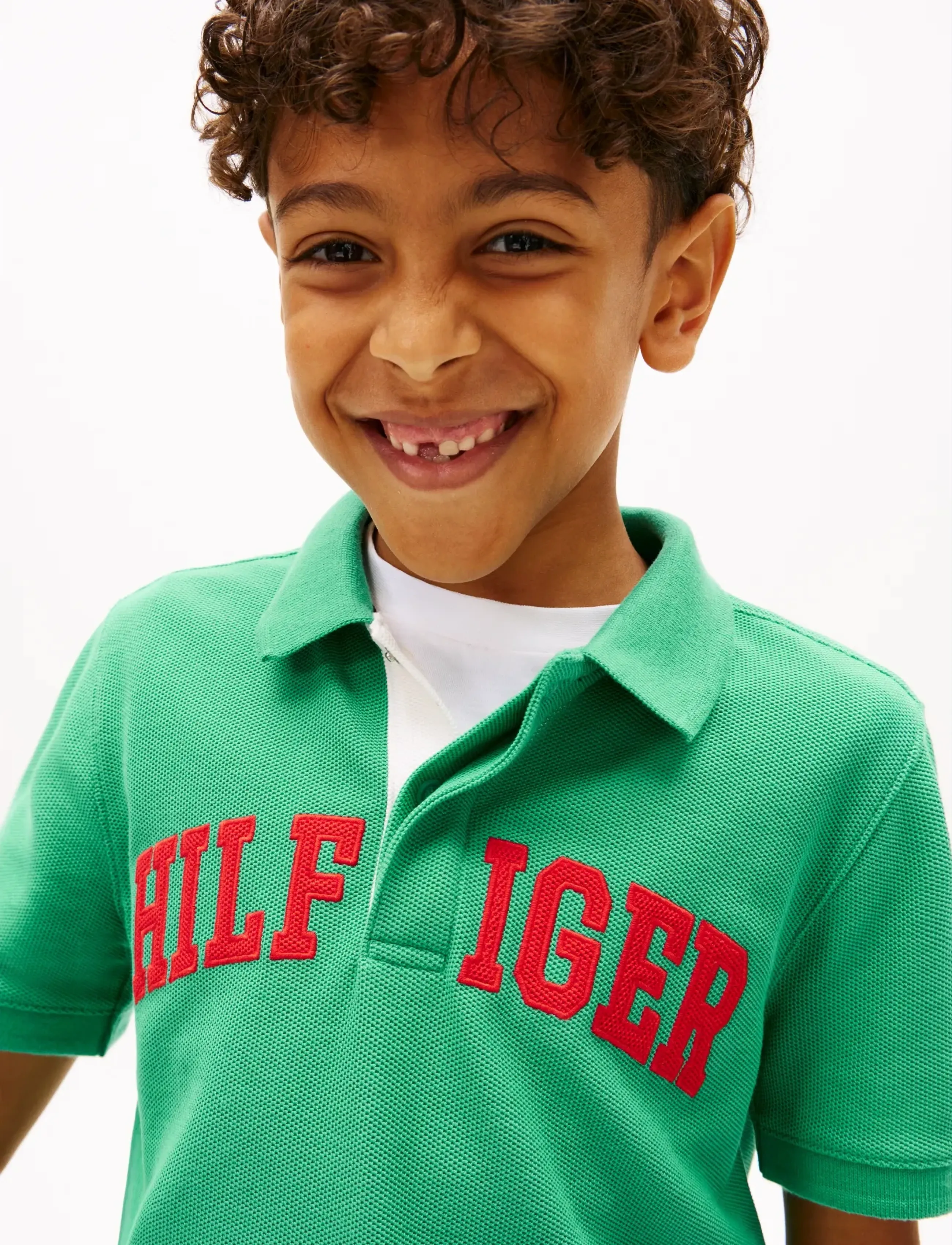 Tommy Hilfiger - HILFIGER VARSITY GRAPHIC POLO SS - kortærmede poloer - bahama green - 4