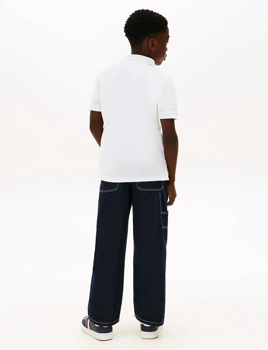 Tommy Hilfiger - HILFIGER VARSITY GRAPHIC POLO SS - kurzärmelig - white - 2