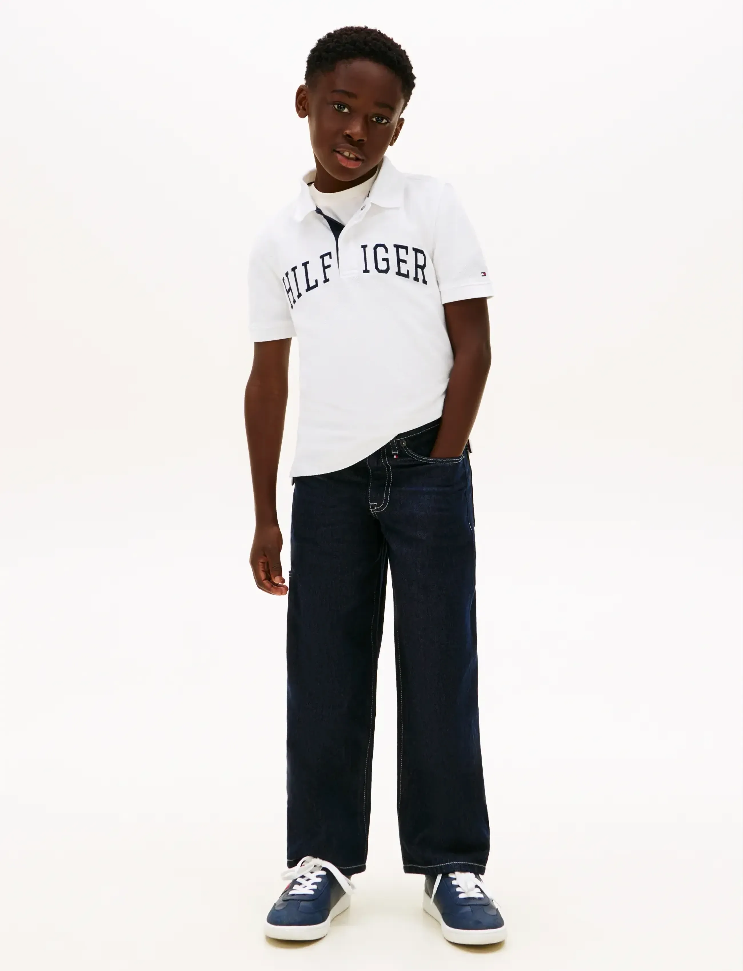 Tommy Hilfiger - HILFIGER VARSITY GRAPHIC POLO SS - kortærmede poloer - white - 3
