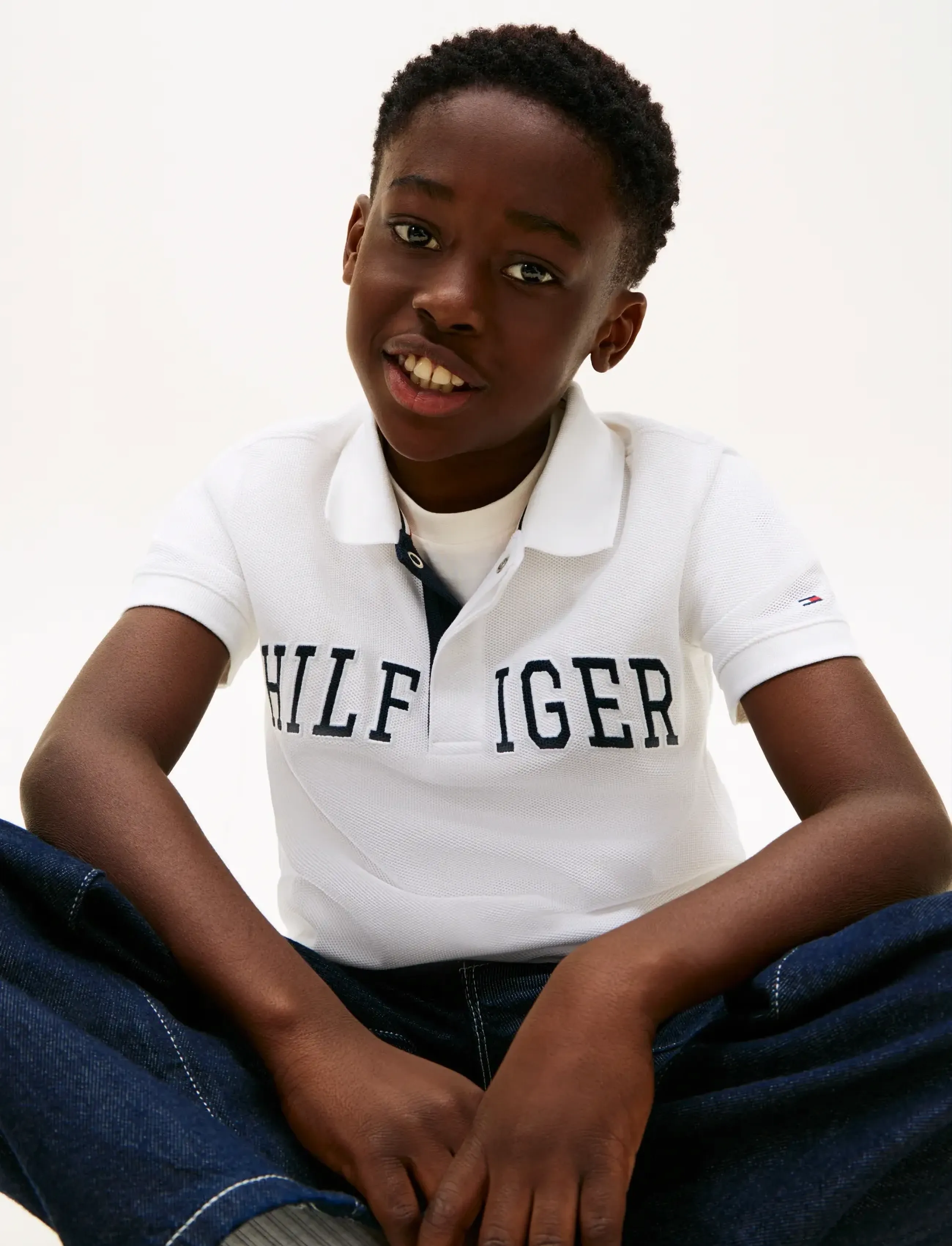 Tommy Hilfiger - HILFIGER VARSITY GRAPHIC POLO SS - kortærmede poloer - white - 4