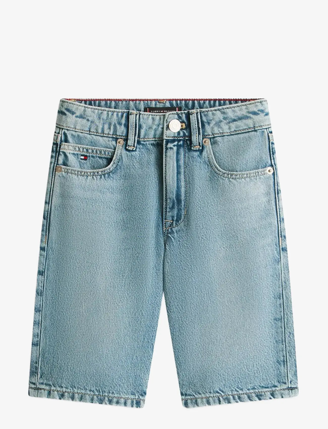 Tommy Hilfiger - STRAIGHT MID BLUE DENIM SHORTS - jeansshorts - mediumused - 1