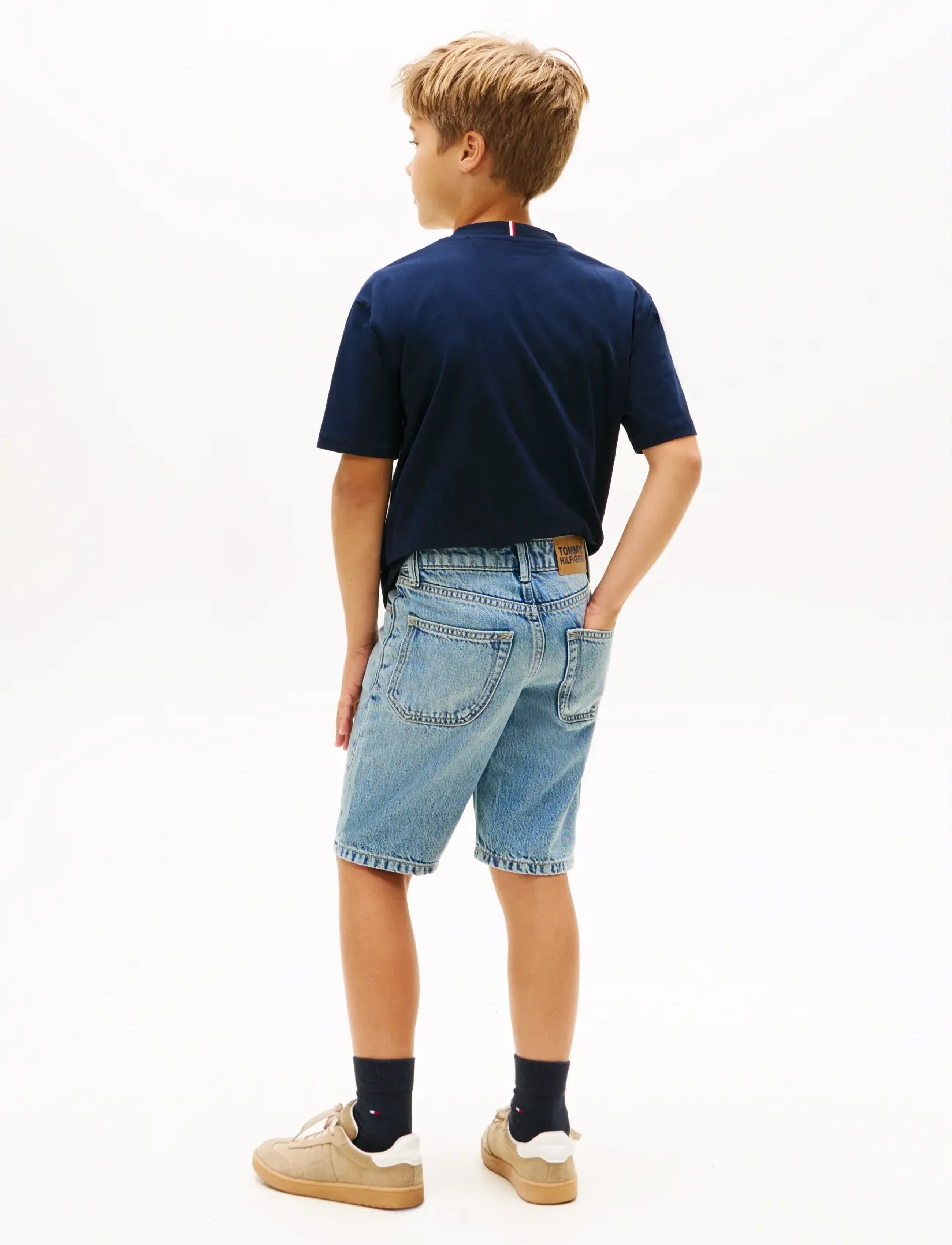 Tommy Hilfiger - STRAIGHT MID BLUE DENIM SHORTS - denimshorts - mediumused - 2