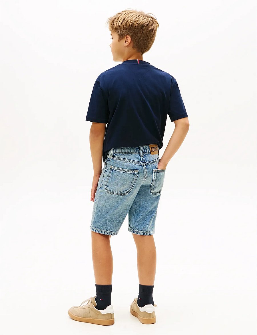 Tommy Hilfiger - STRAIGHT MID BLUE DENIM SHORTS - jeansshorts - mediumused - 2