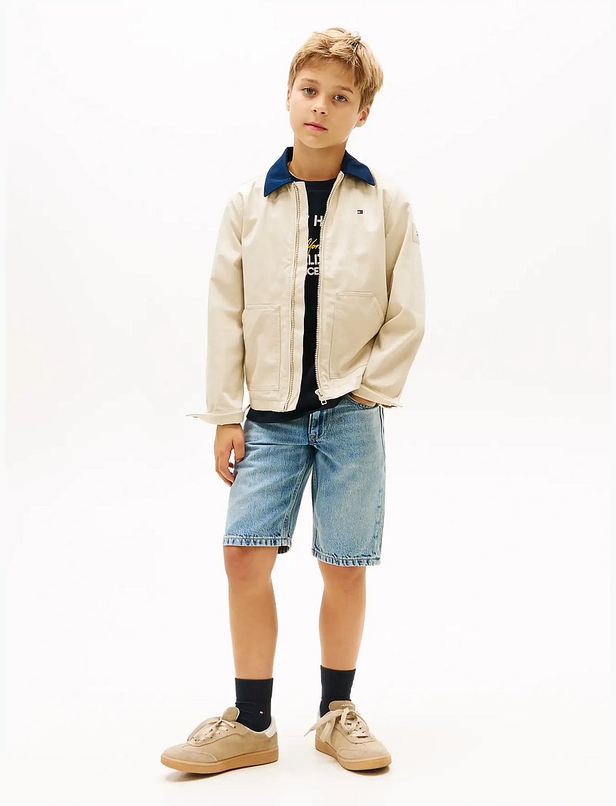 Tommy Hilfiger - STRAIGHT MID BLUE DENIM SHORTS - jeansshorts - mediumused - 3