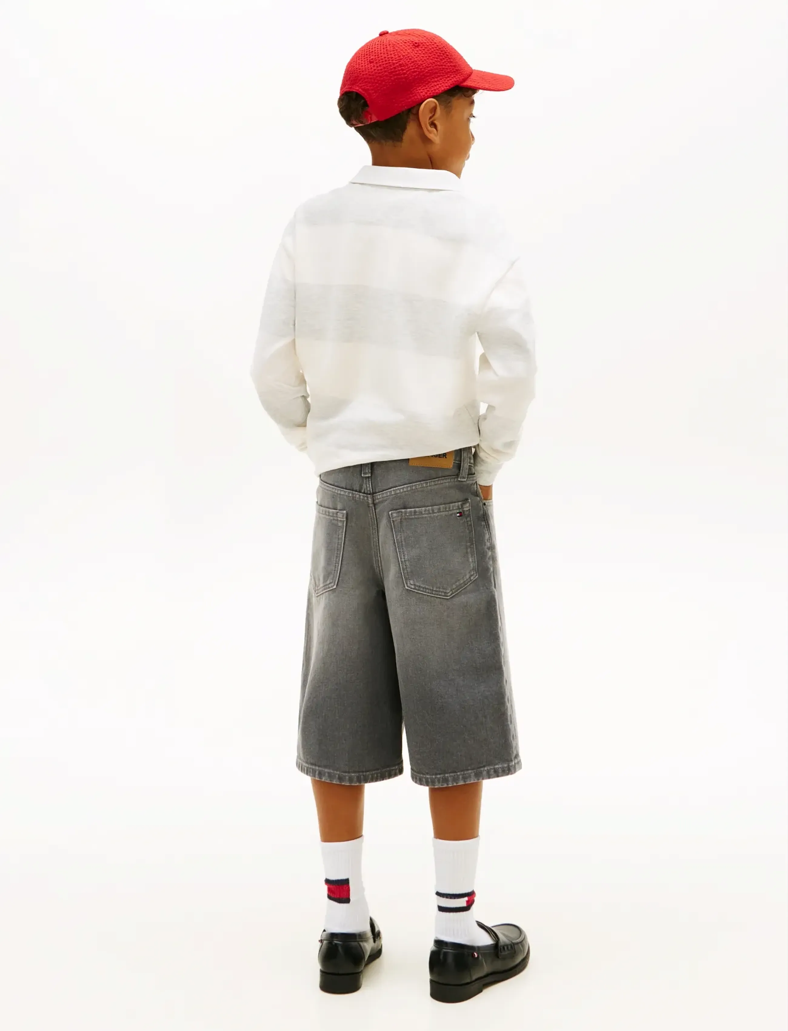 Tommy Hilfiger - BAGGY GREY DENIM SHORTS - denim shorts - denim grey - 2