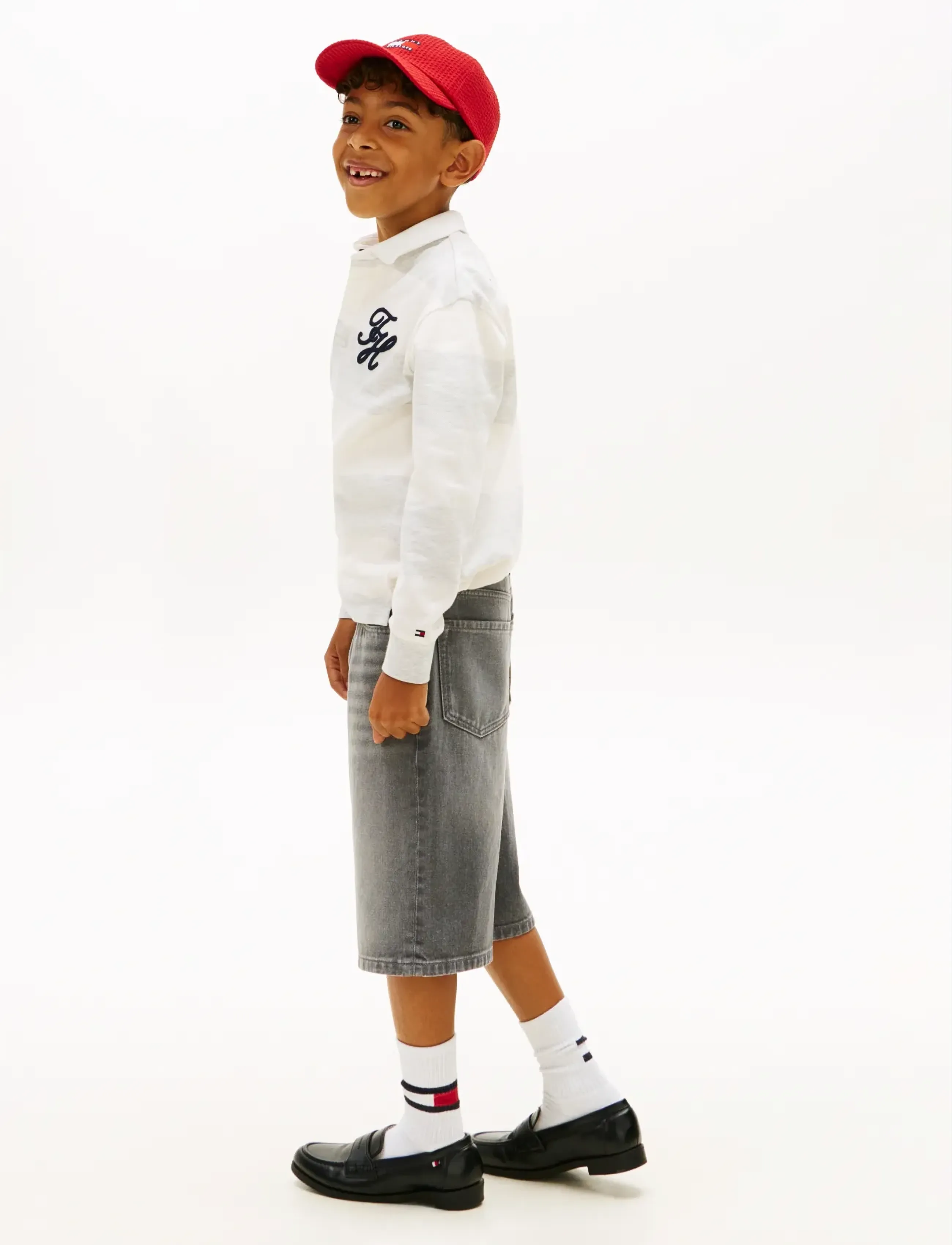 Tommy Hilfiger - BAGGY GREY DENIM SHORTS - denim shorts - denim grey - 5