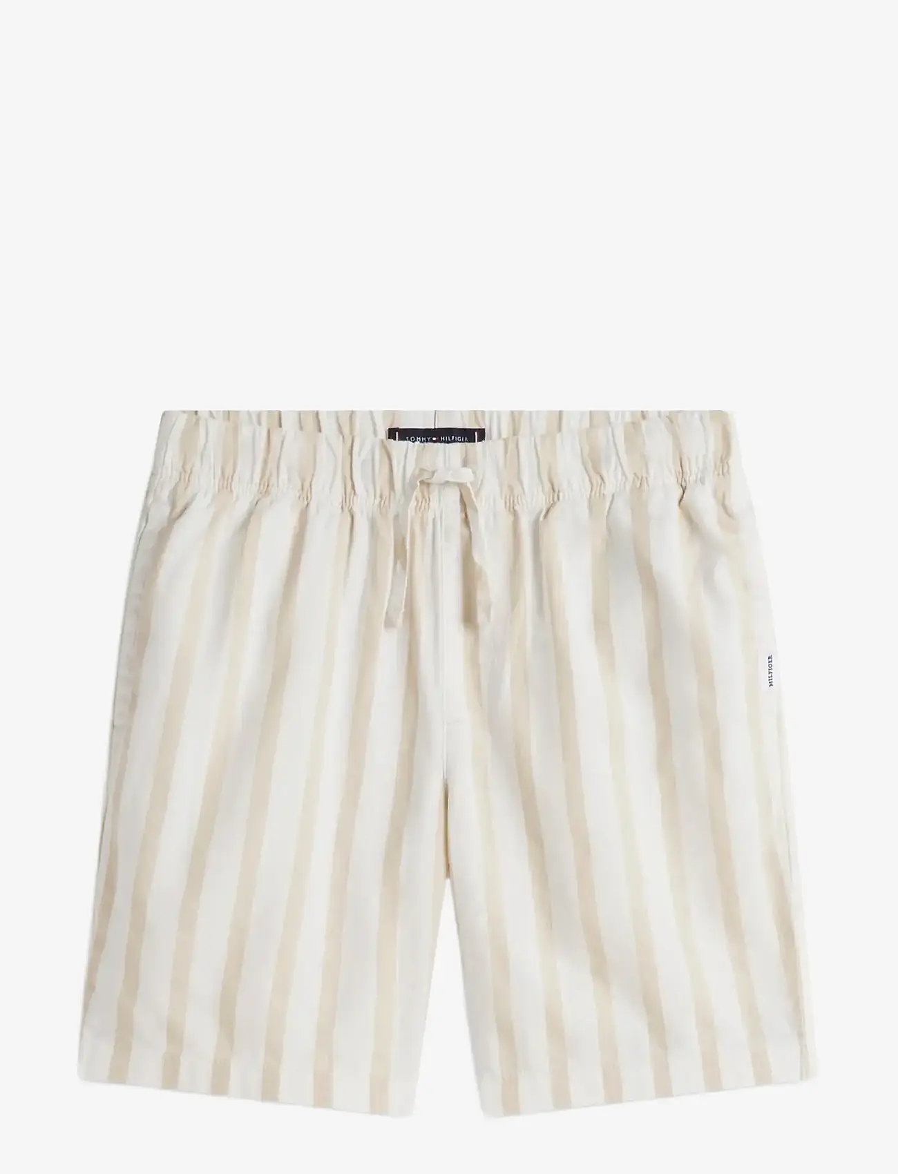 Tommy Hilfiger - RELAXED LINEN BLEND STRIPE SHORT - casual shorts - classic beige stripe - 1
