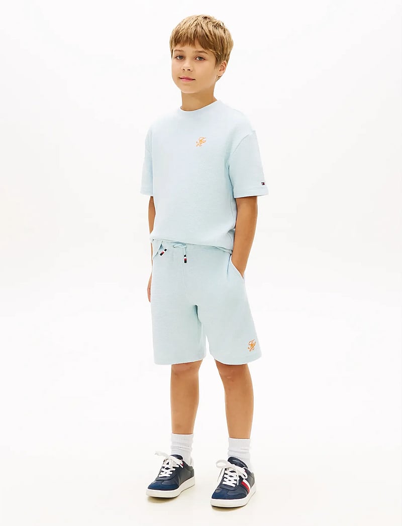 Tommy Hilfiger - TH SCRIPT JERSEY TWILL SHORT - sweatshorts - keepsake blue - 3