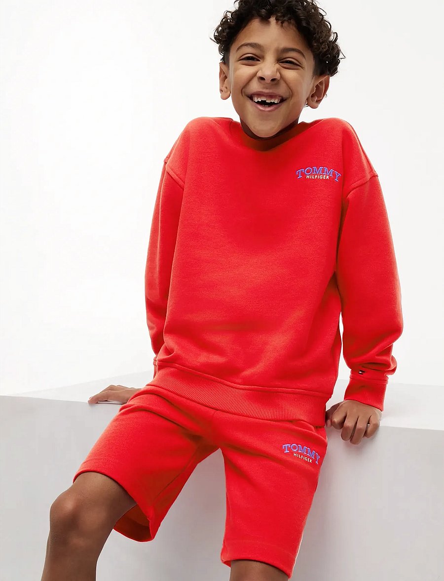 Tommy Hilfiger - MONOTYPE GRAPHIC SWEATSHORT - sweatshorts - rapid red - 5