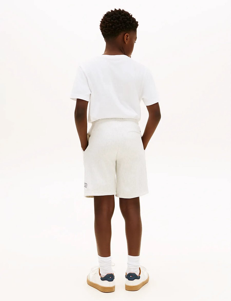 Tommy Hilfiger - HILFIGER VARSITY WIDE SWEATSHORT - sweatshorts - light grey heather - 2