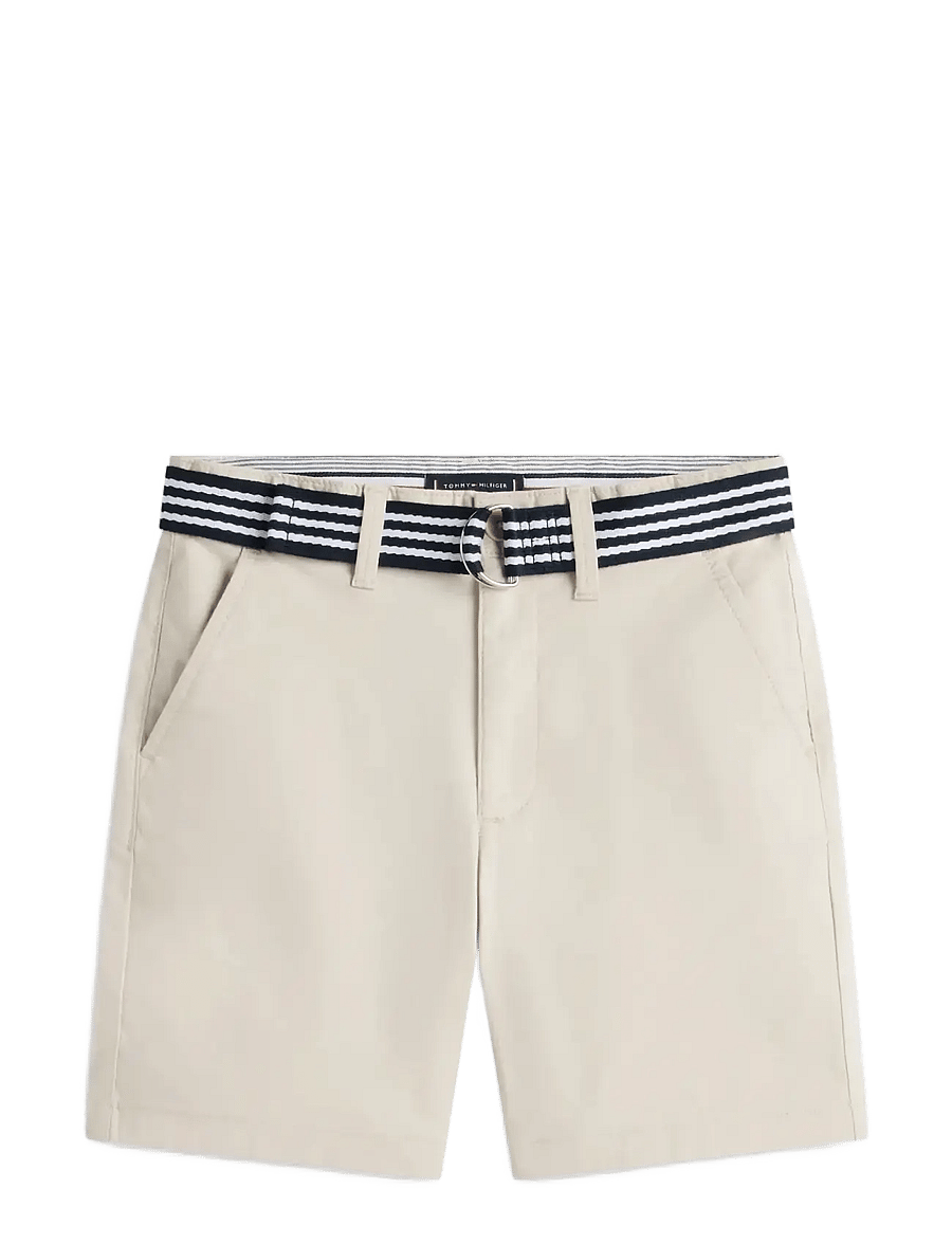 Tommy Hilfiger - BAGGY CHINO BELTED SHORT - chino-shorts - classic beige - 1