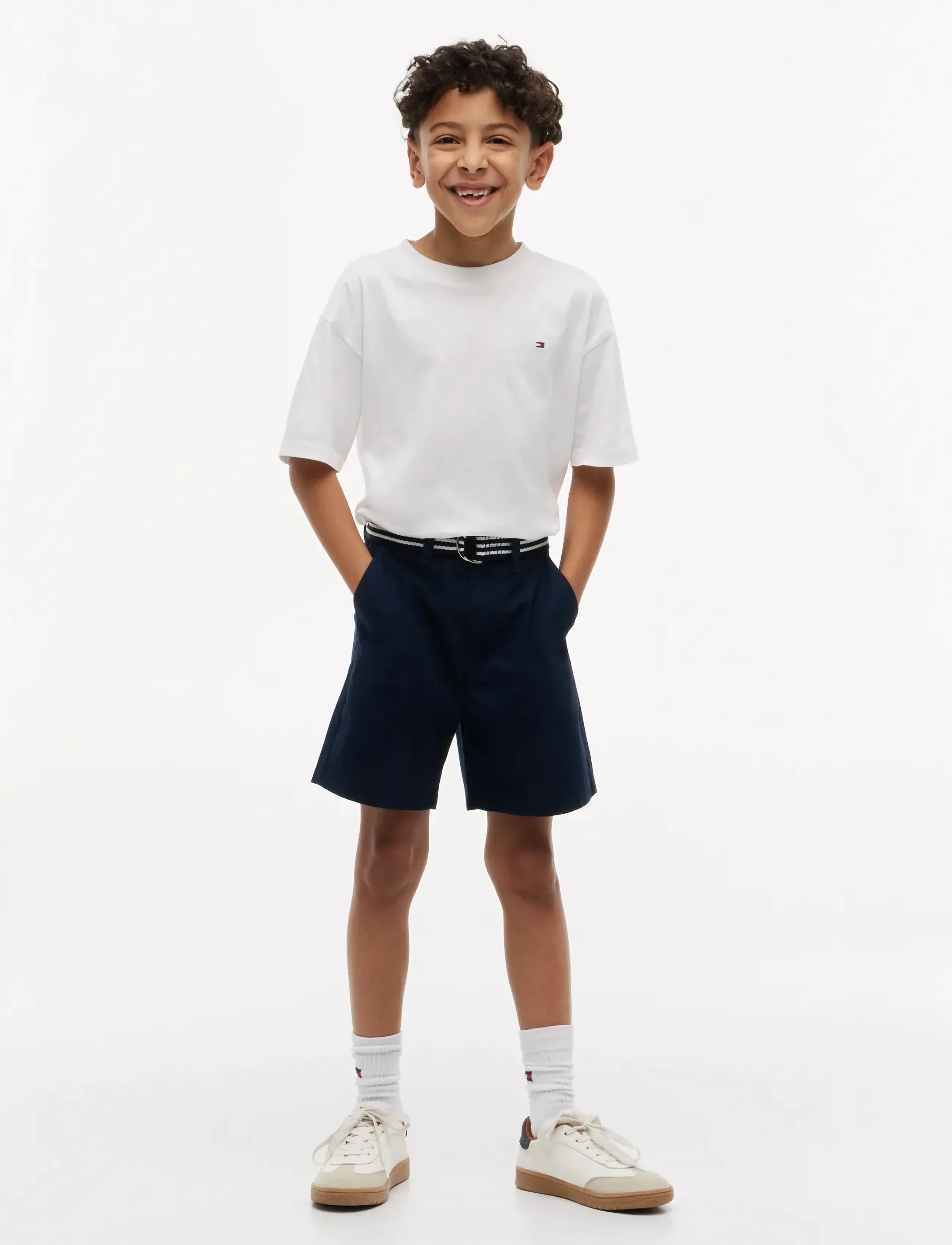 Tommy Hilfiger - BAGGY CHINO BELTED SHORT - chino shorts - dark night navy - 3
