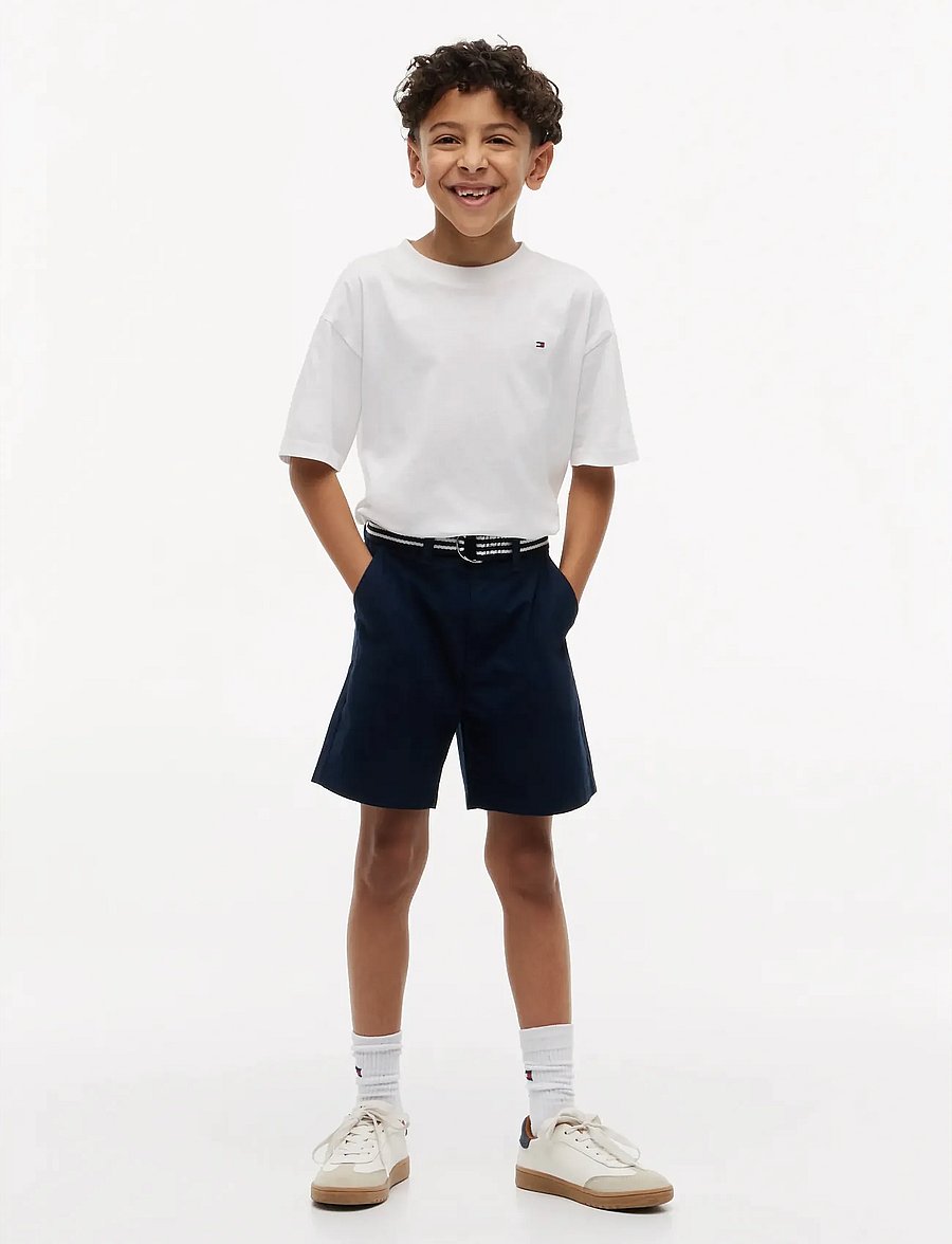 Tommy Hilfiger - BAGGY CHINO BELTED SHORT - chino shorts - dark night navy - 3