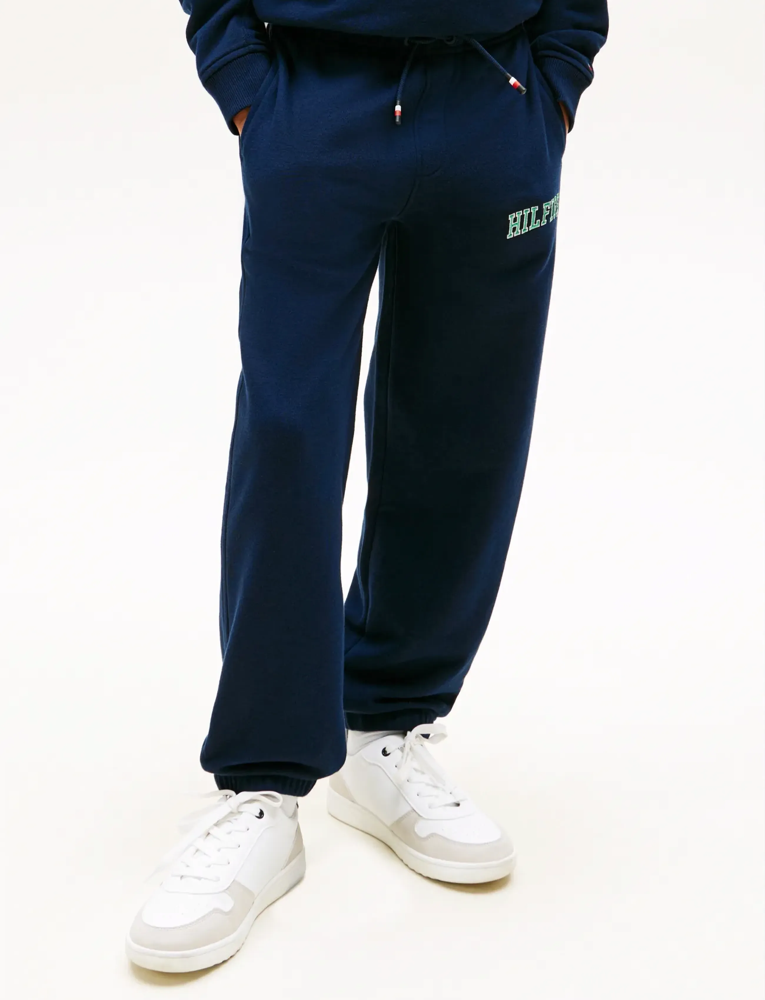 Tommy Hilfiger Hilfiger Varsity Sweatpants, Børn, Varsity Sweatpants, Navy, Str: 128