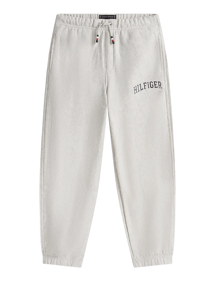 Tommy Hilfiger - HILFIGER VARSITY SWEATPANTS - jogginghosen - light grey heather - 1