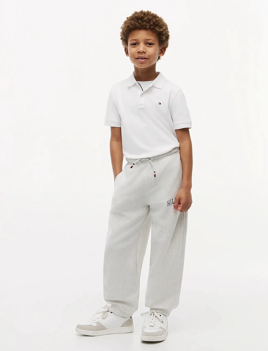 Tommy Hilfiger - HILFIGER VARSITY SWEATPANTS - jogginghosen - light grey heather - 2