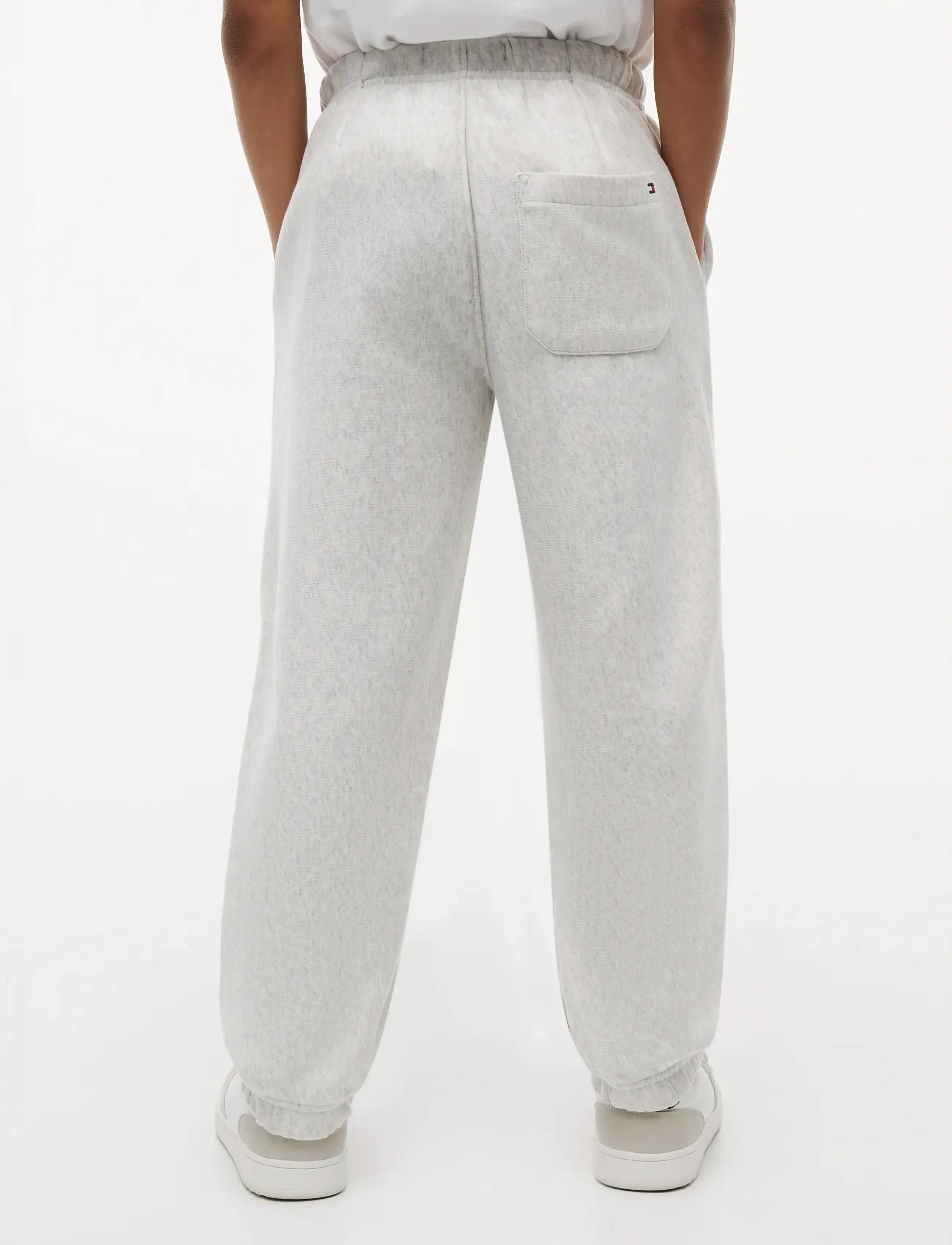 Tommy Hilfiger - HILFIGER VARSITY SWEATPANTS - dressipüksid - light grey heather - 3
