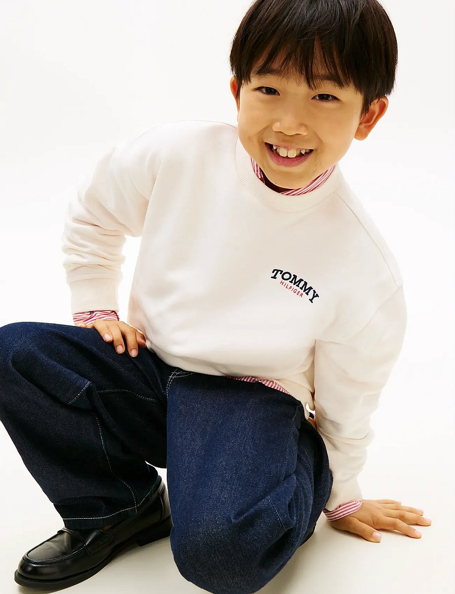 Tommy Hilfiger - MONOTYPE GRAPHIC SWEATSHIRT - sweatshirts - ancient white - 4