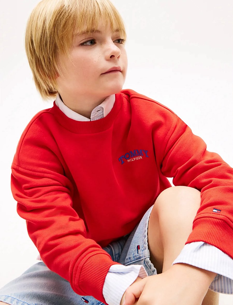Tommy Hilfiger - MONOTYPE GRAPHIC SWEATSHIRT - sweatshirts - rapid red - 4