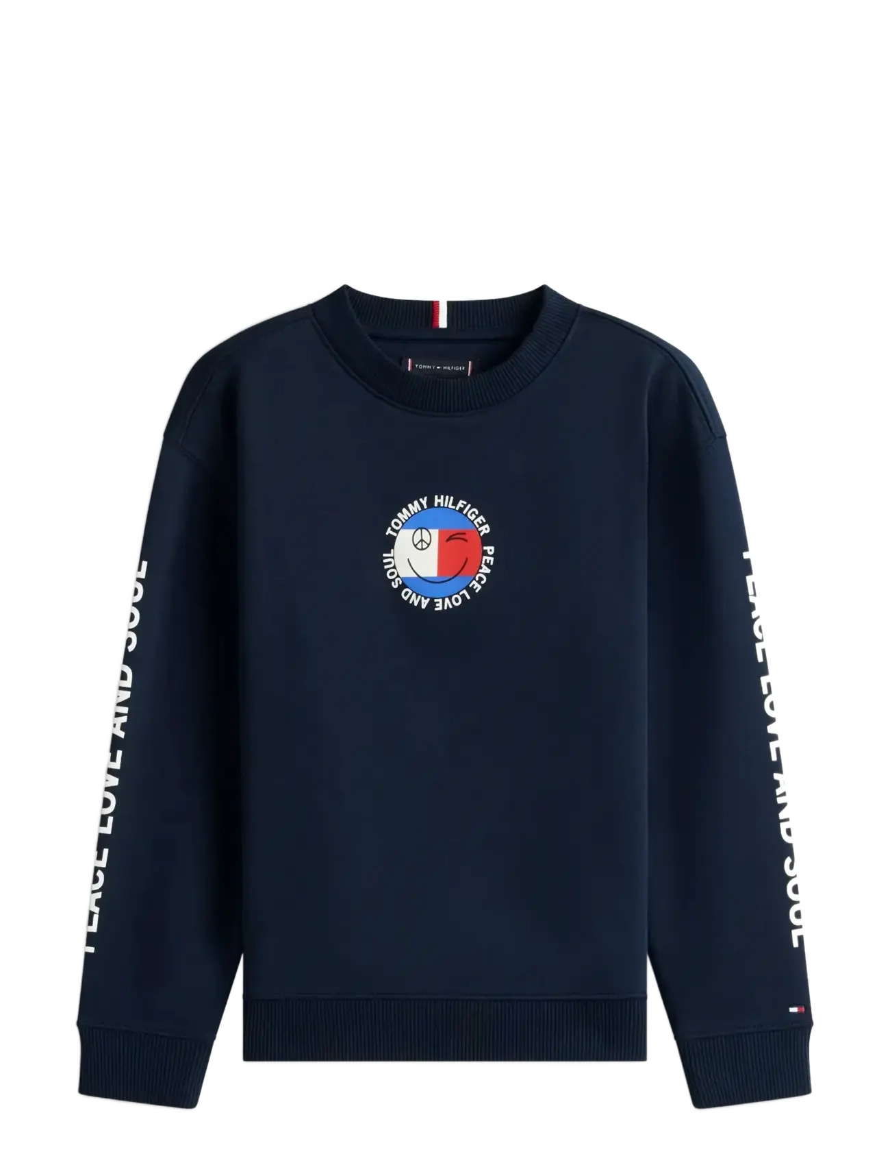 Tommy Hilfiger FUN FLAG GRAPHIC SWEATSHIRT - Kläder - DARK NIGHT NAVY / navy
