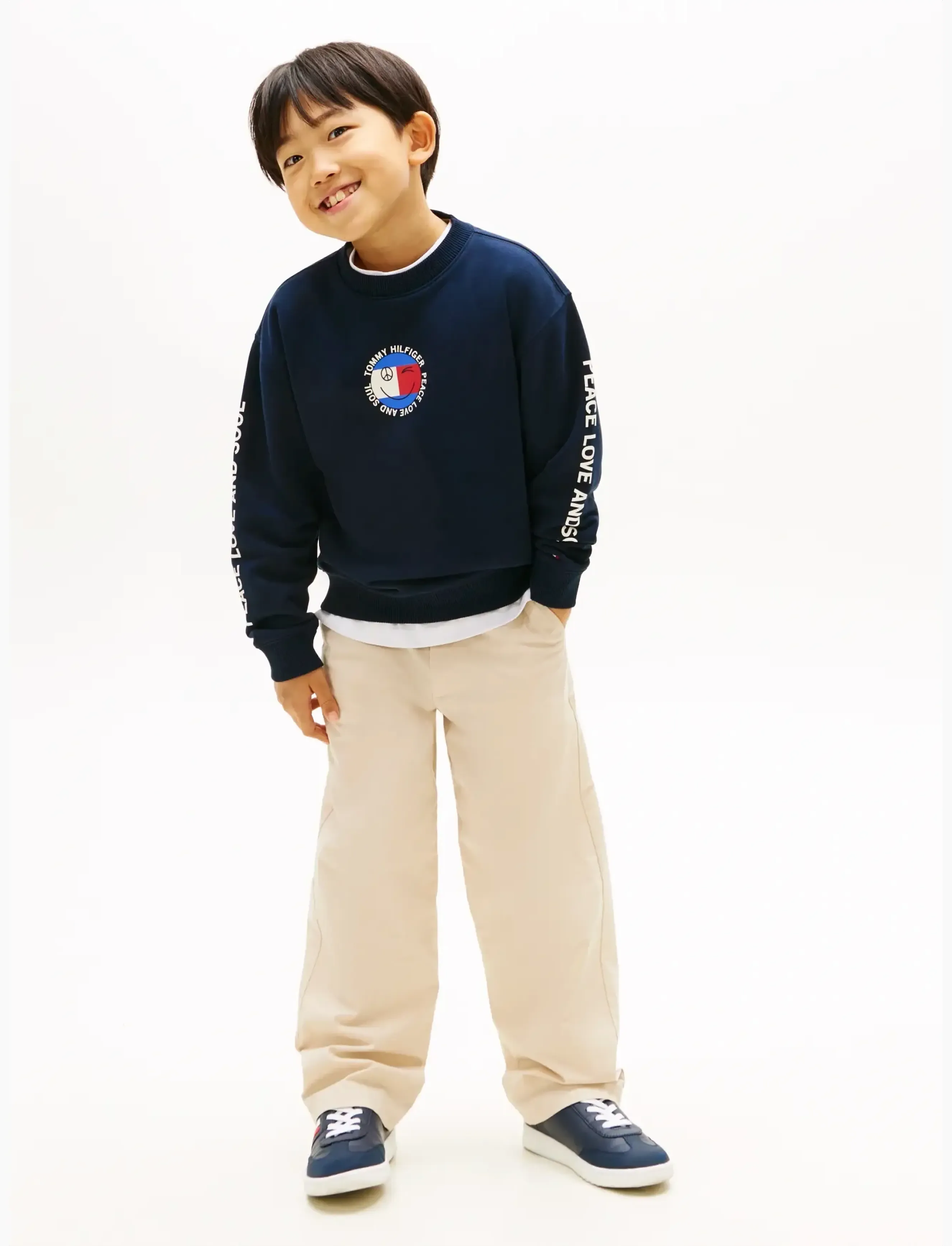 Tommy Hilfiger - FUN FLAG GRAPHIC SWEATSHIRT - sweatshirts - dark night navy - 3