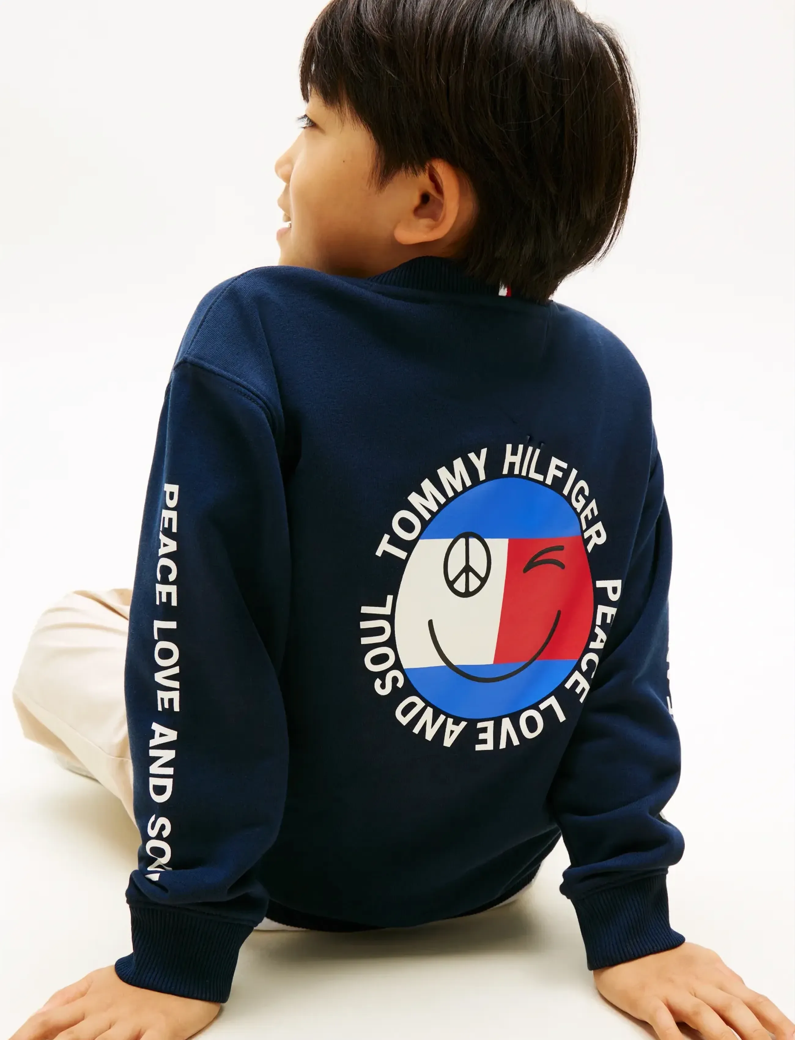 Tommy Hilfiger - FUN FLAG GRAPHIC SWEATSHIRT - sweatshirts - dark night navy - 4