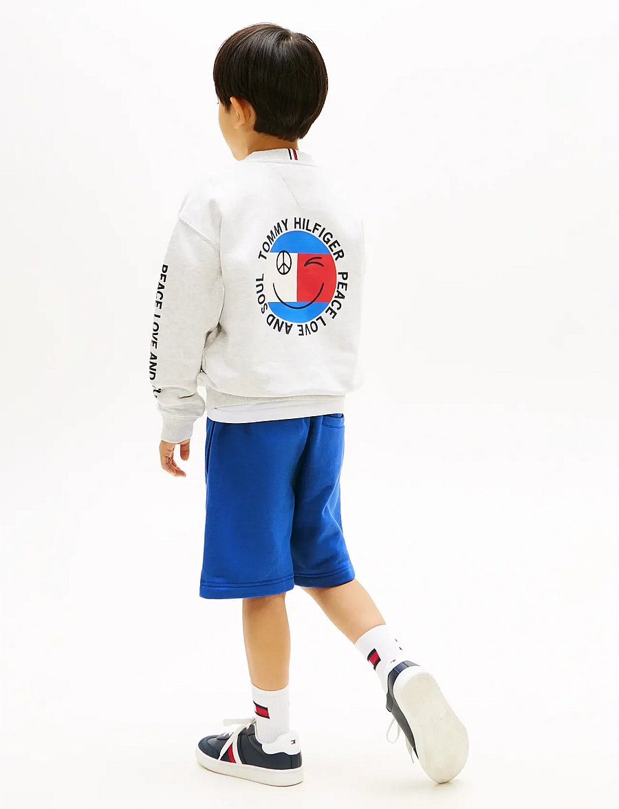 Tommy Hilfiger - FUN FLAG GRAPHIC SWEATSHIRT - sweatshirts - light grey heather - 2