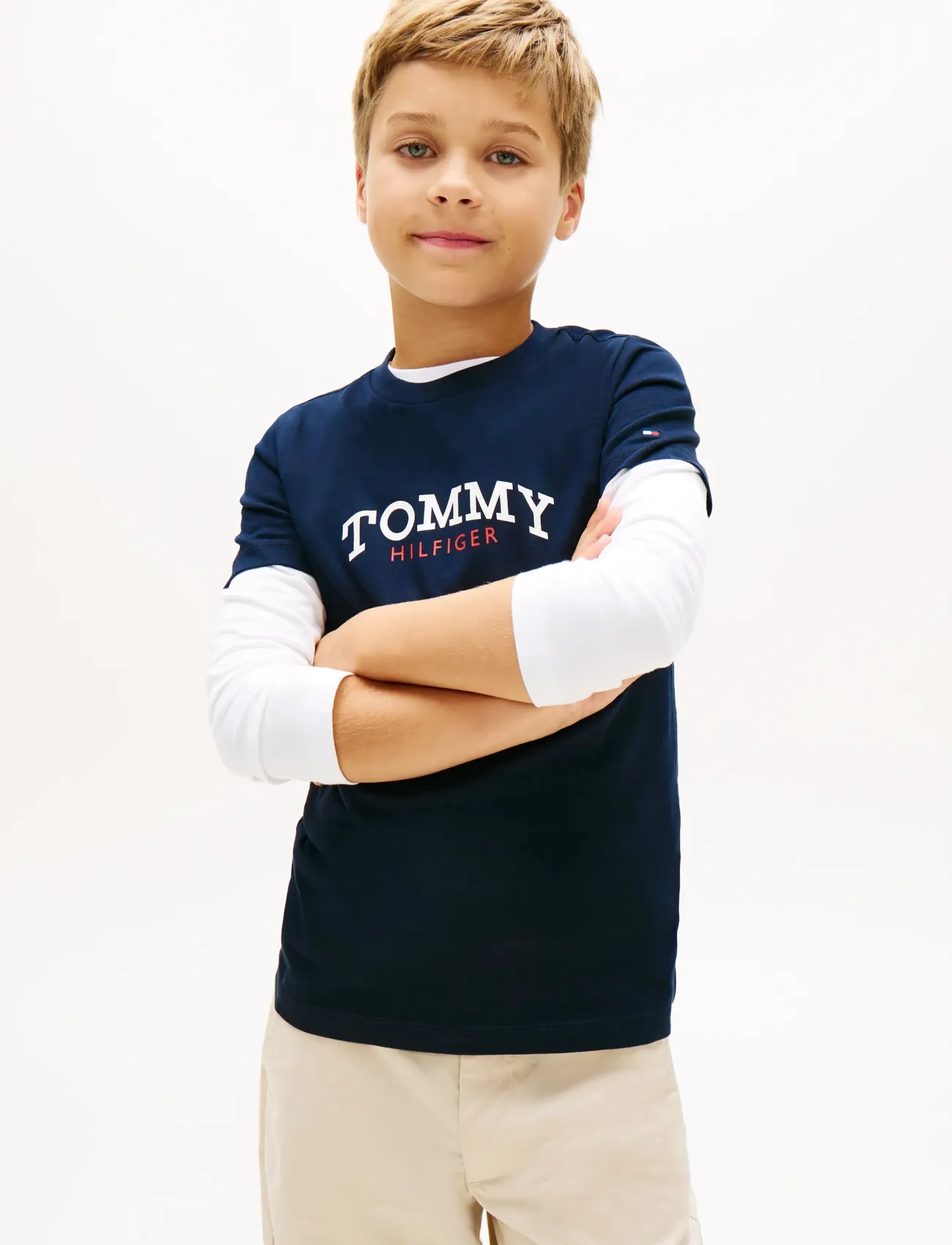 Tommy Hilfiger MONOGRAM GRAPHIC T-SHIRT - Tøj - DARK NIGHT NAVY / navy