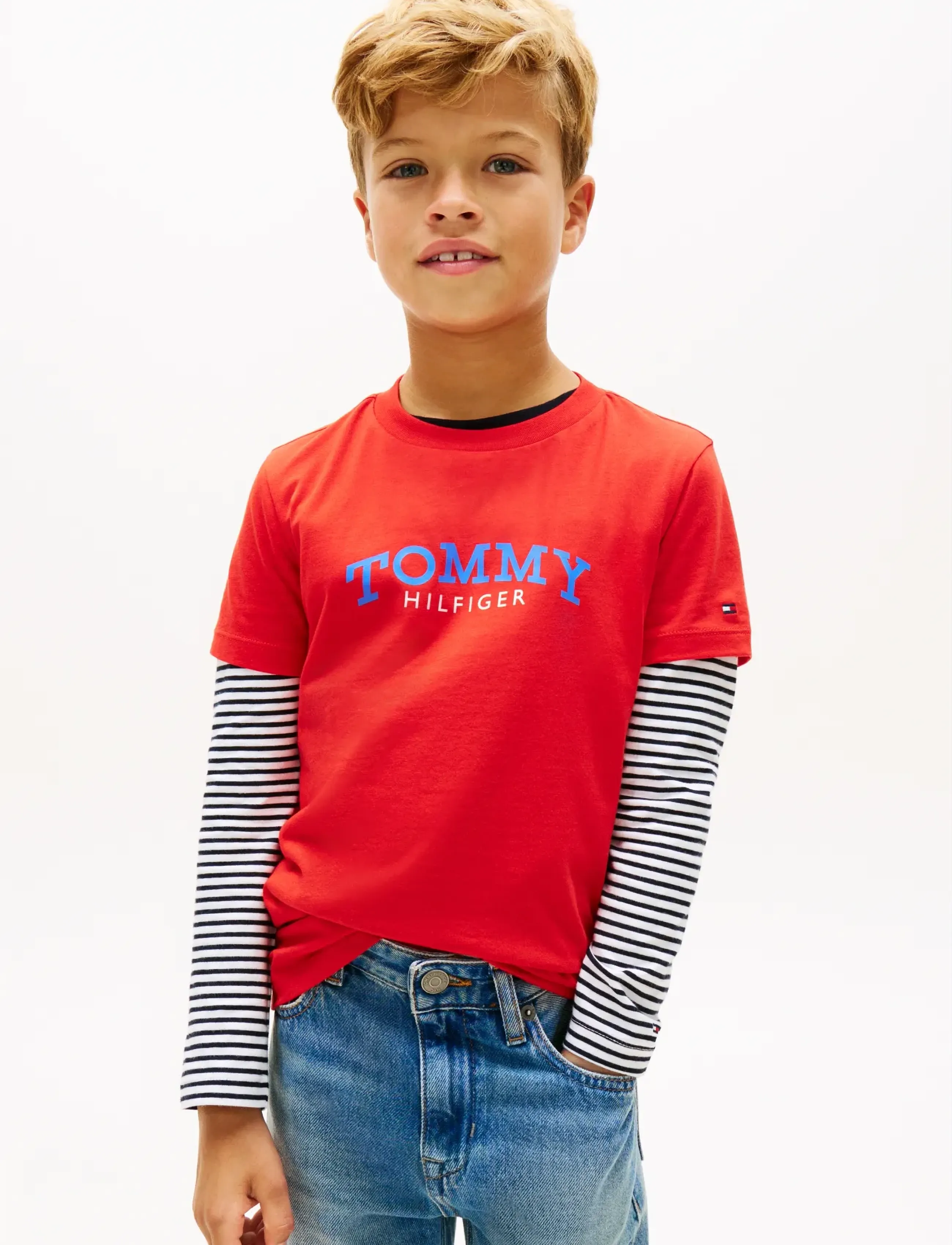 Tommy Hilfiger MONOGRAM GRAPHIC T-SHIRT - Kurzärmelige - RAPID RED / red