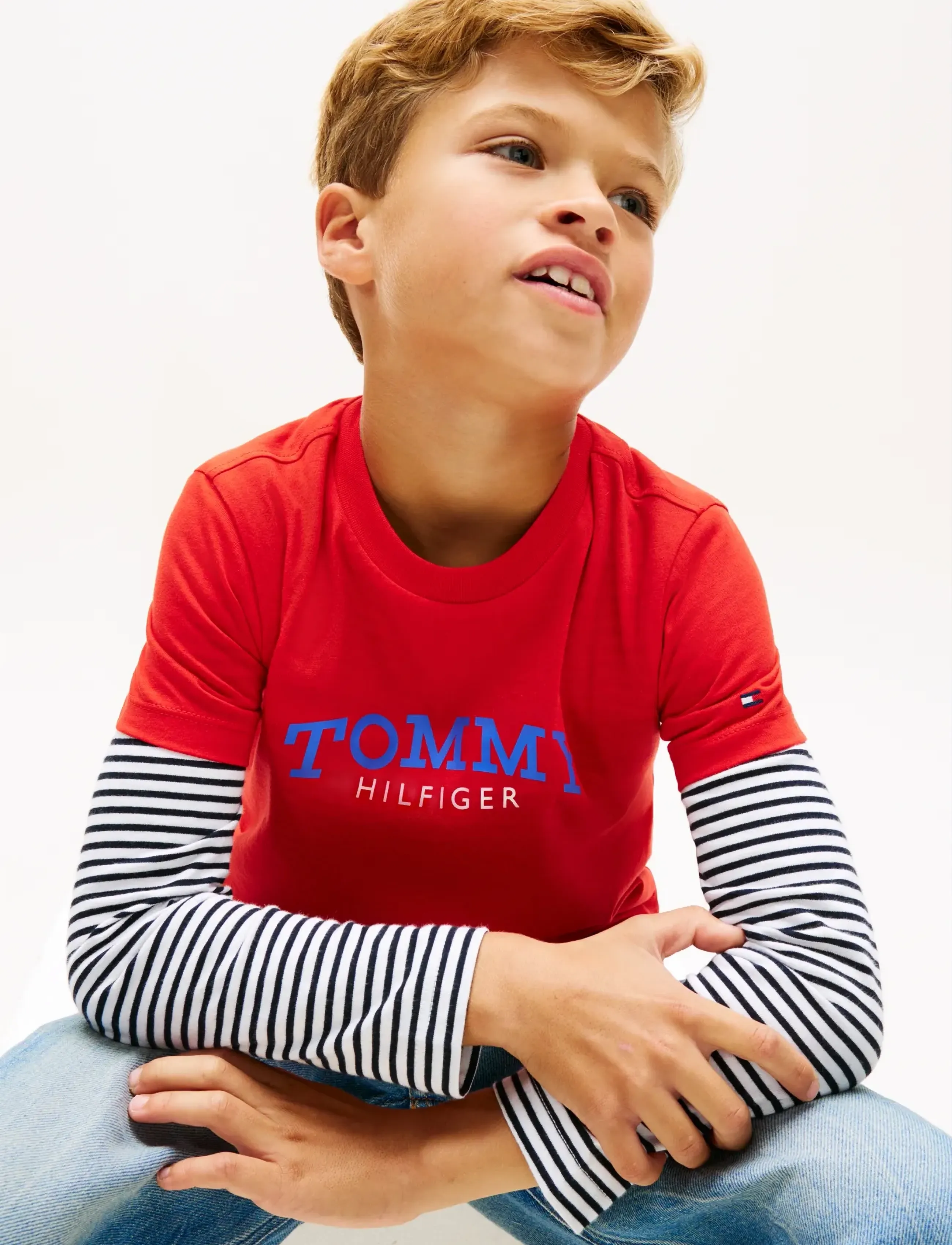Tommy Hilfiger - MONOGRAM GRAPHIC T-SHIRT - kortærmede t-shirts - rapid red - 4