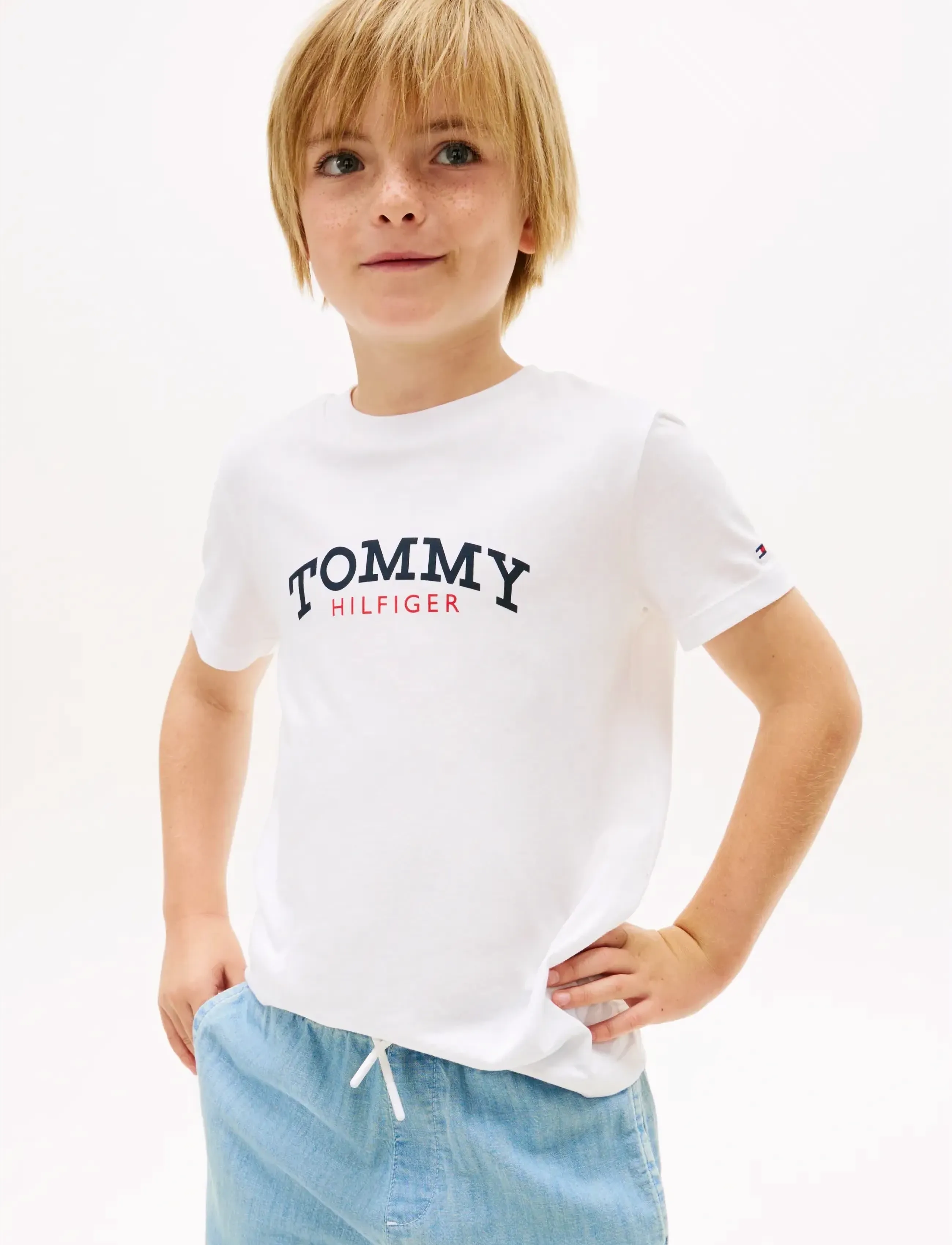 Tommy Hilfiger MONOGRAM GRAPHIC T-SHIRT - Kurzärmelige - WHITE / white