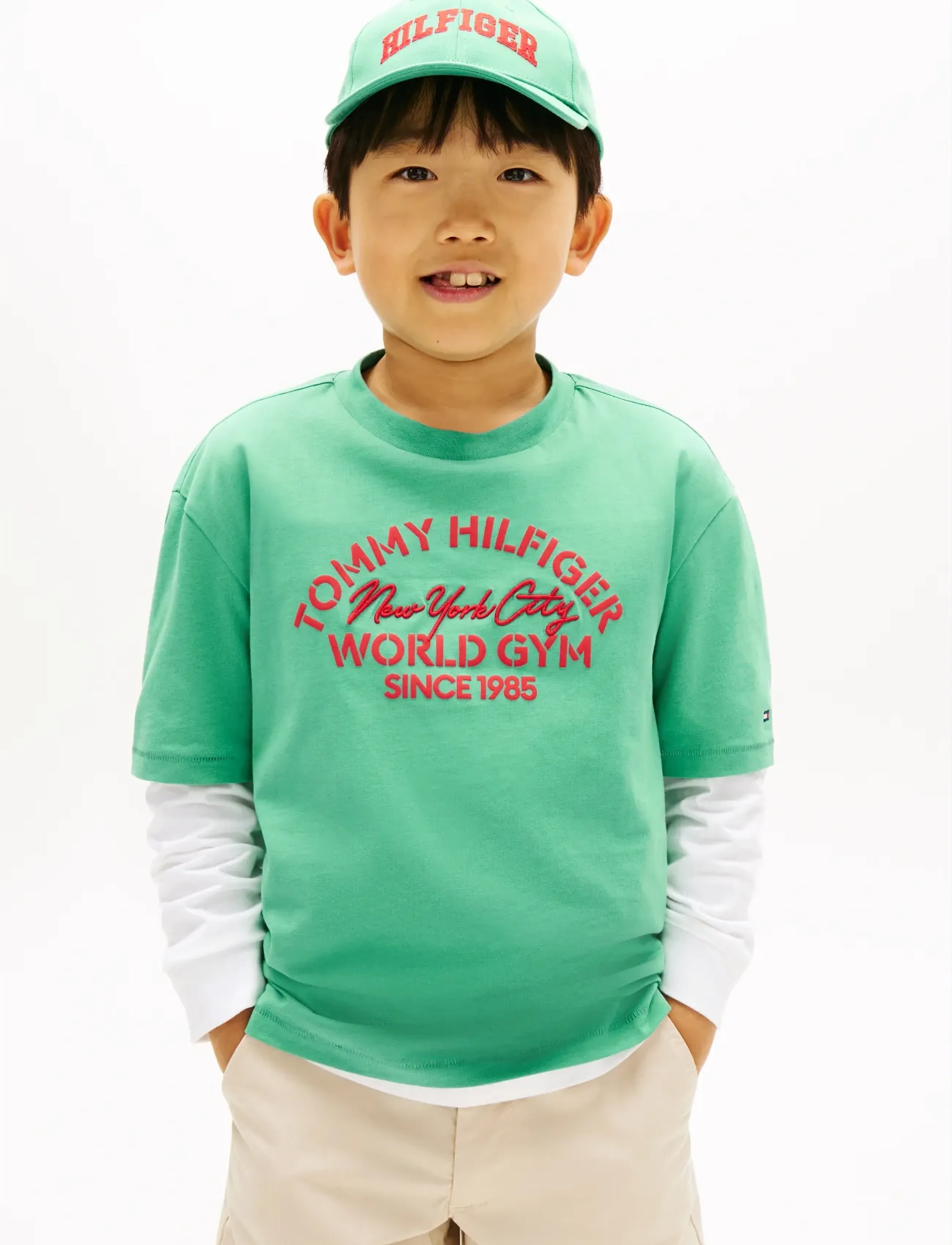 Tommy Hilfiger Tommy Hilfiger Nyc T-Shirt, 152, Green, T-Shirts > Kortærmede, Børn