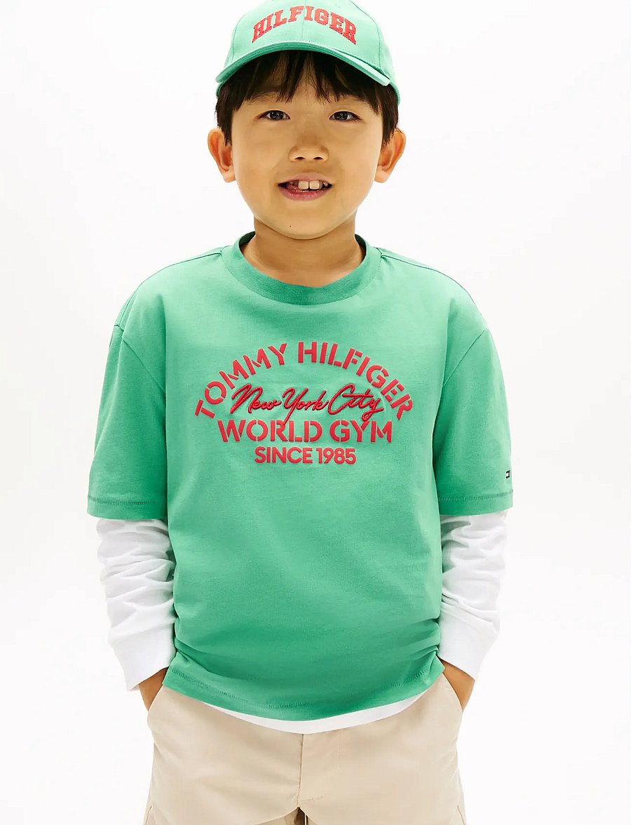 Tommy Hilfiger - TOMMY HILFIGER NYC T-SHIRT - kurzärmelige - bahama green - 0