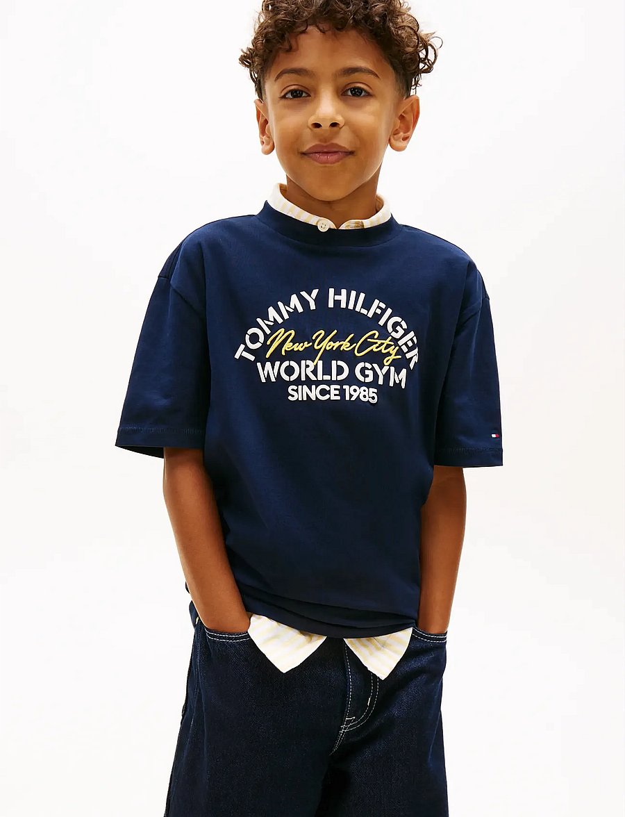 Tommy Hilfiger - TOMMY HILFIGER NYC T-SHIRT - kurzärmelige - dark night navy - 0