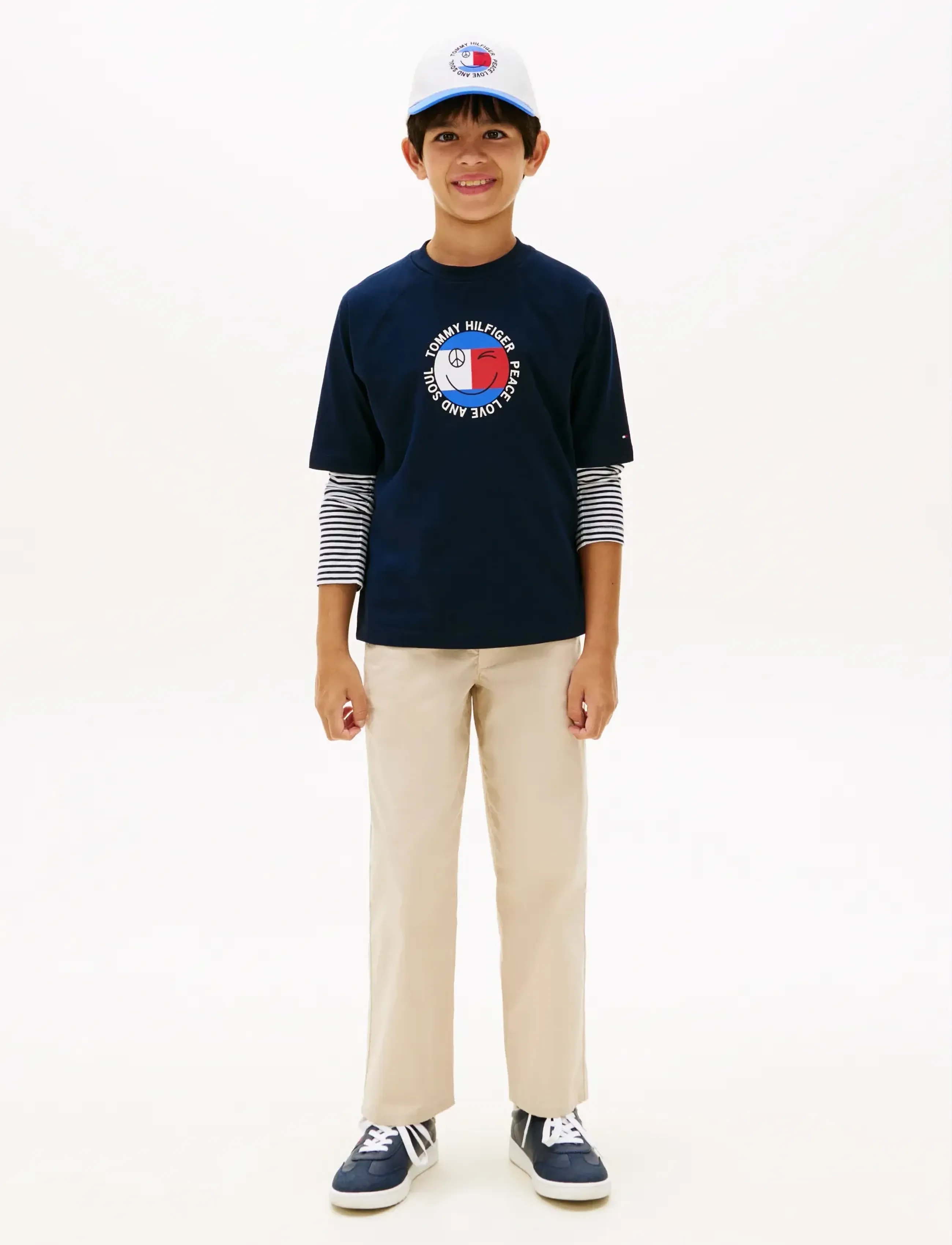 Tommy Hilfiger - FUN FLAG GRAPHIC T-SHIRT - kortærmede t-shirts - dark night navy - 3